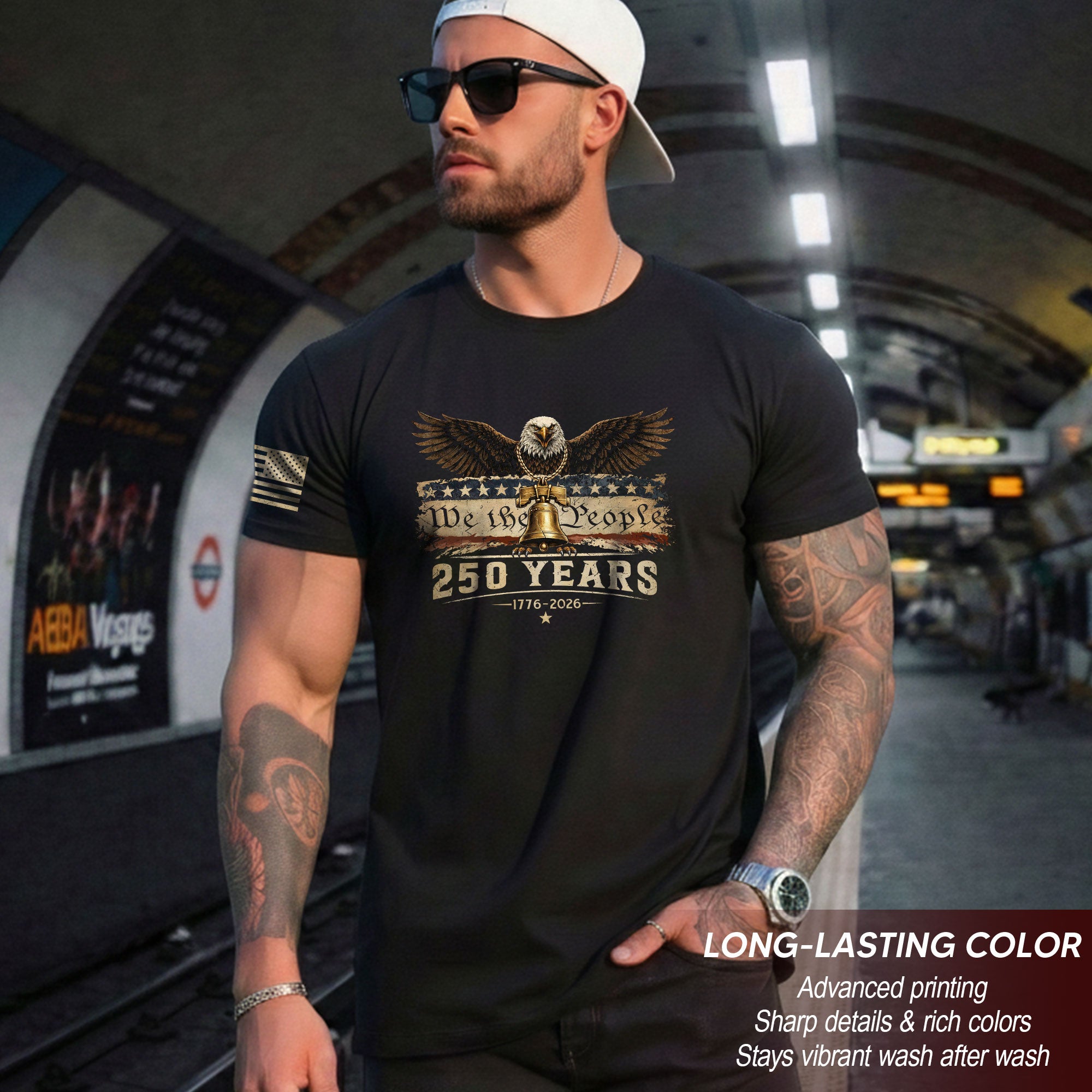 USA 250th Anniversary 250 Years Shirt 1776-2026 American Eagle Liberty Bell We The People