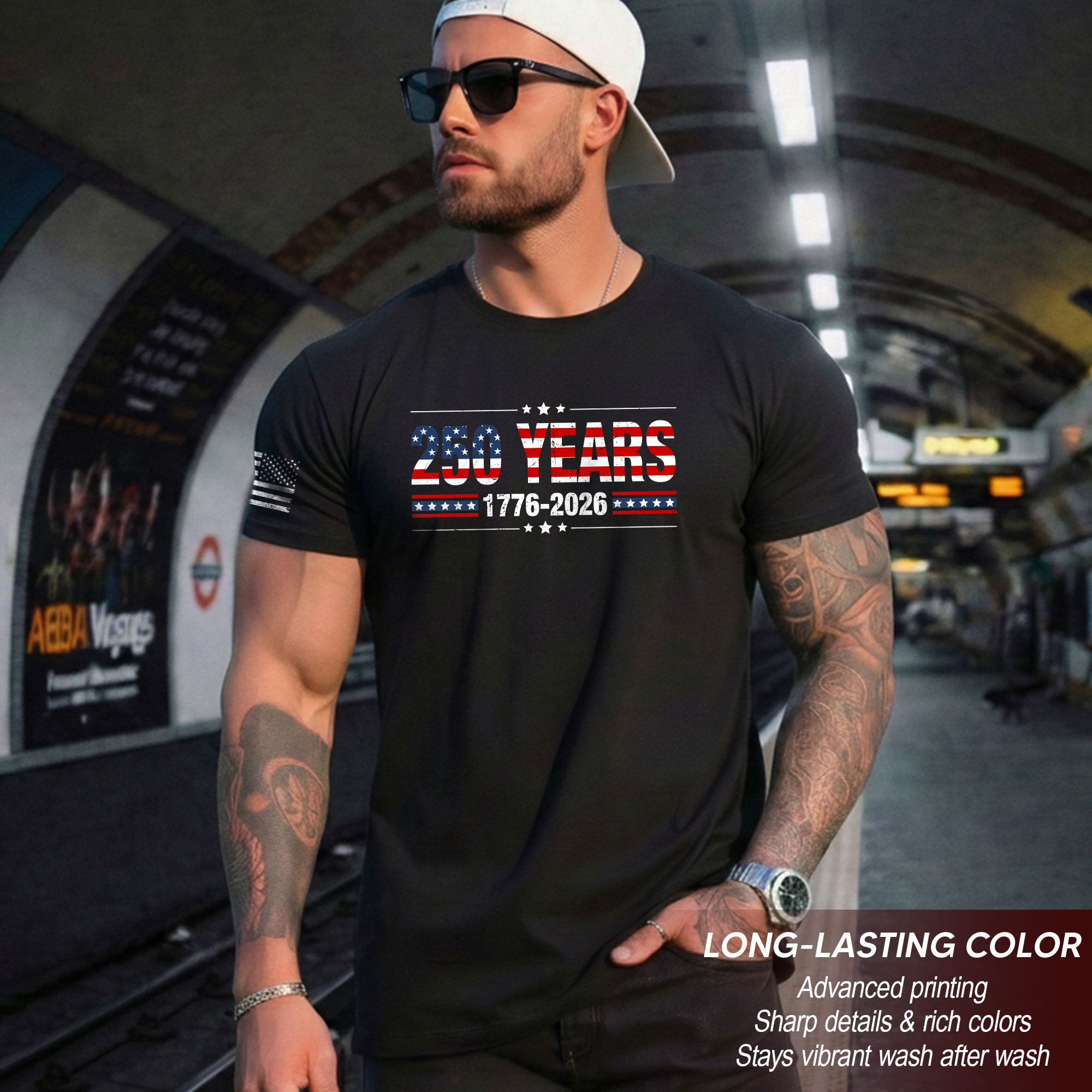 250 Years USA Independence Shirt – Classic Stars & Stripes 1776–2026 Tee