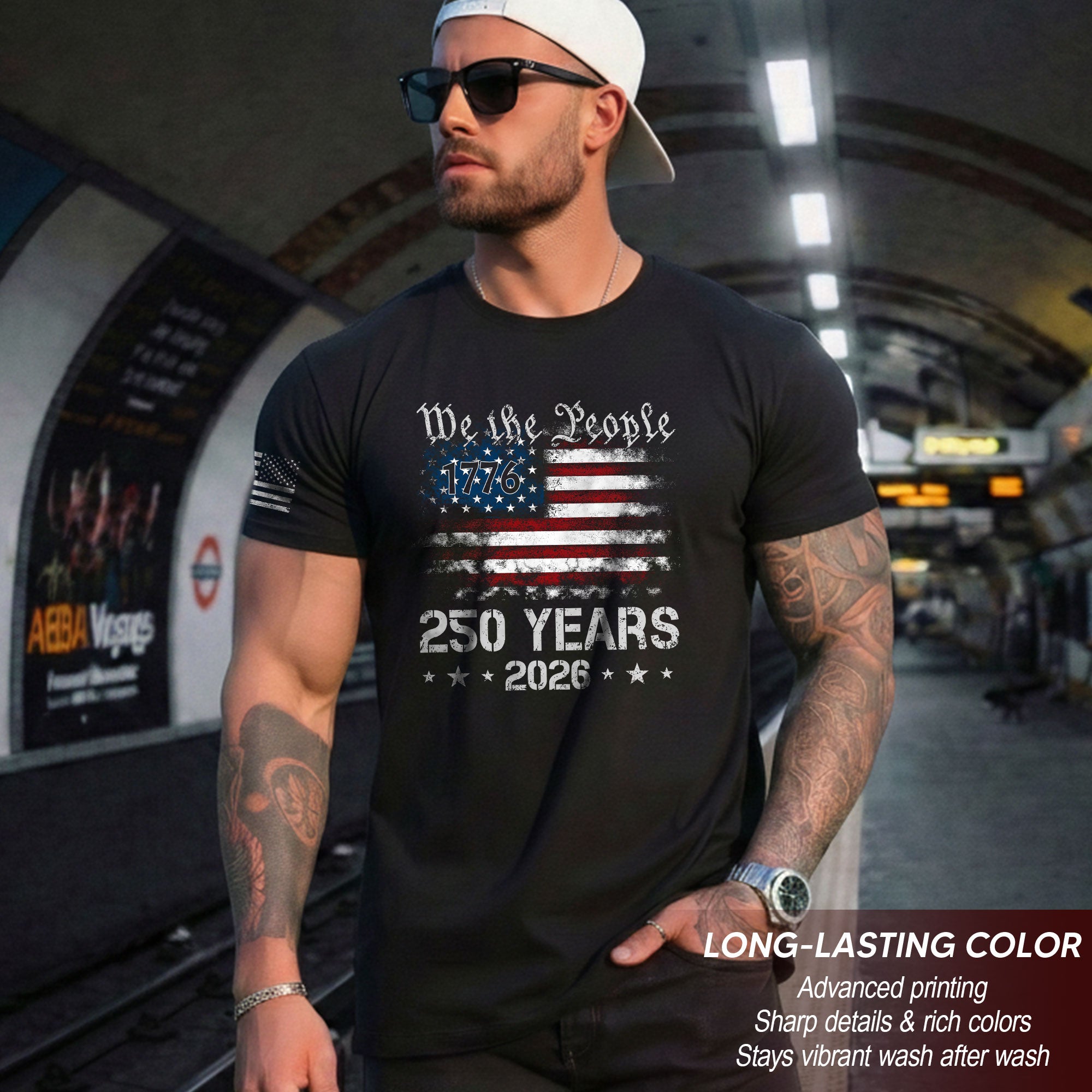 We The People 250 Years Shirt – USA Flag Independence 1776–2026 Tee