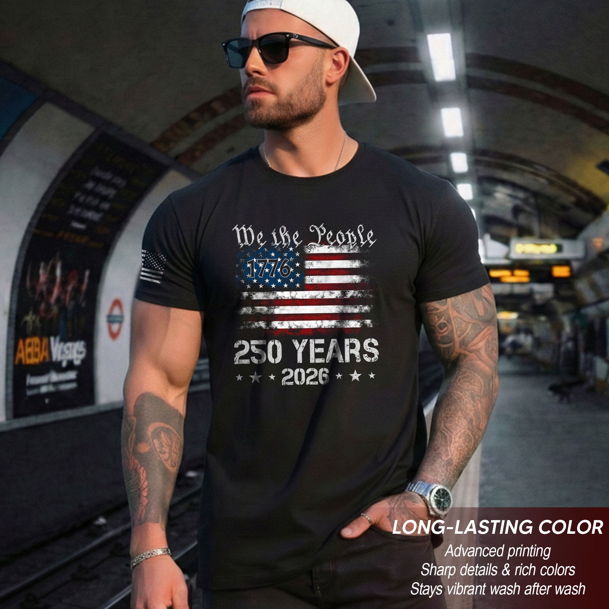 We The People 250 Years Shirt – USA Flag Independence 1776–2026 Tee