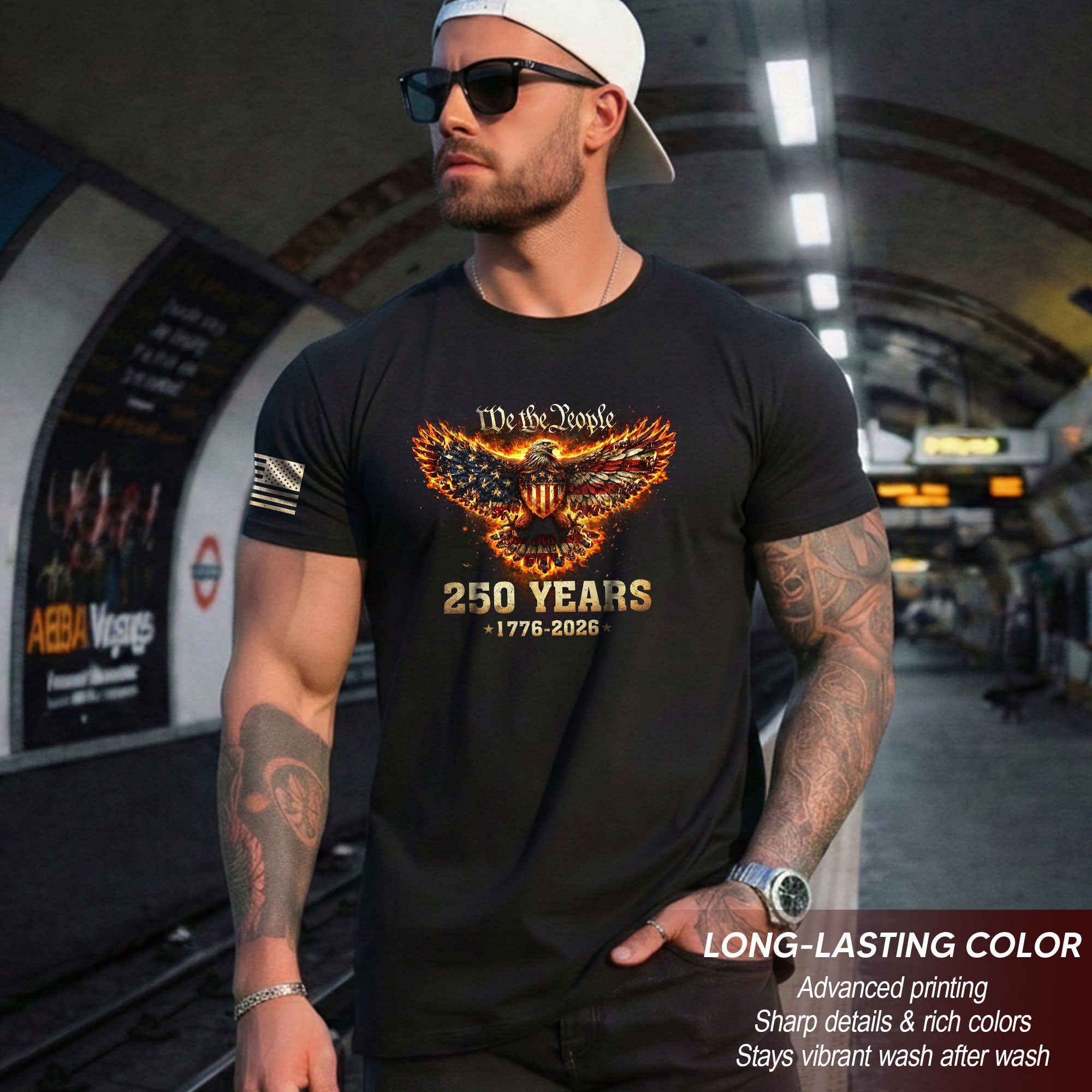 USA 250th Anniversary 250 Years Shirt 1776-2026 American Eagle We The People