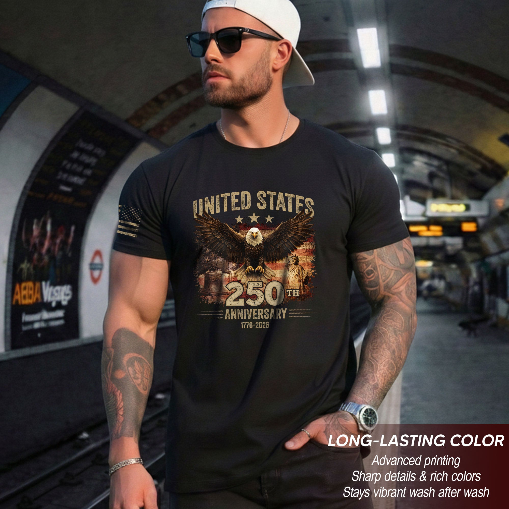 USA 250th Anniversary 250 Years Shirt 1776-2026 Vintage American Eagle Liberty Bell