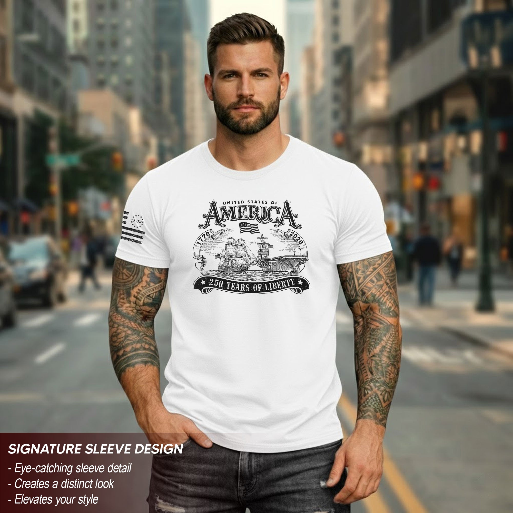 1776–2026 USA Semiquincentennial Freedom Heritage Patriotic Shirt