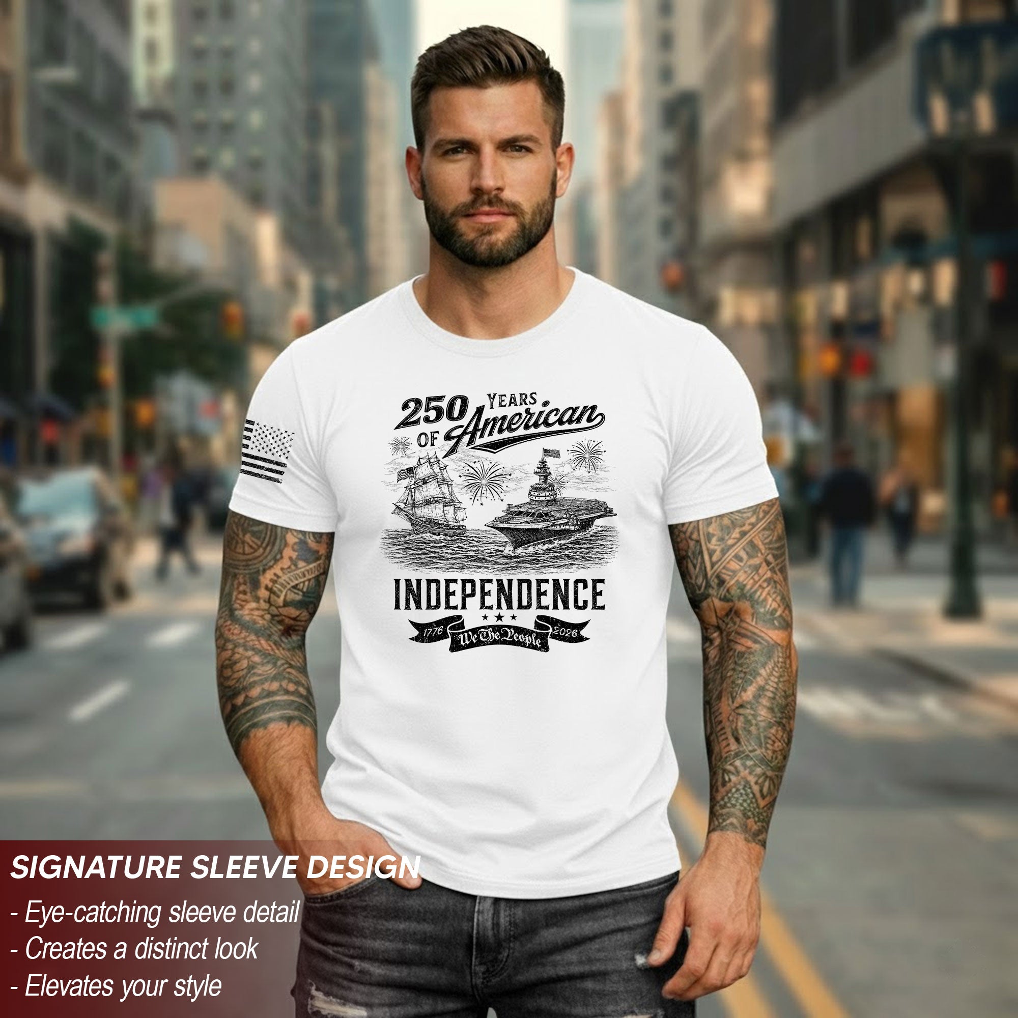 250 Years America Freedom Journey Patriotic Celebration Shirt