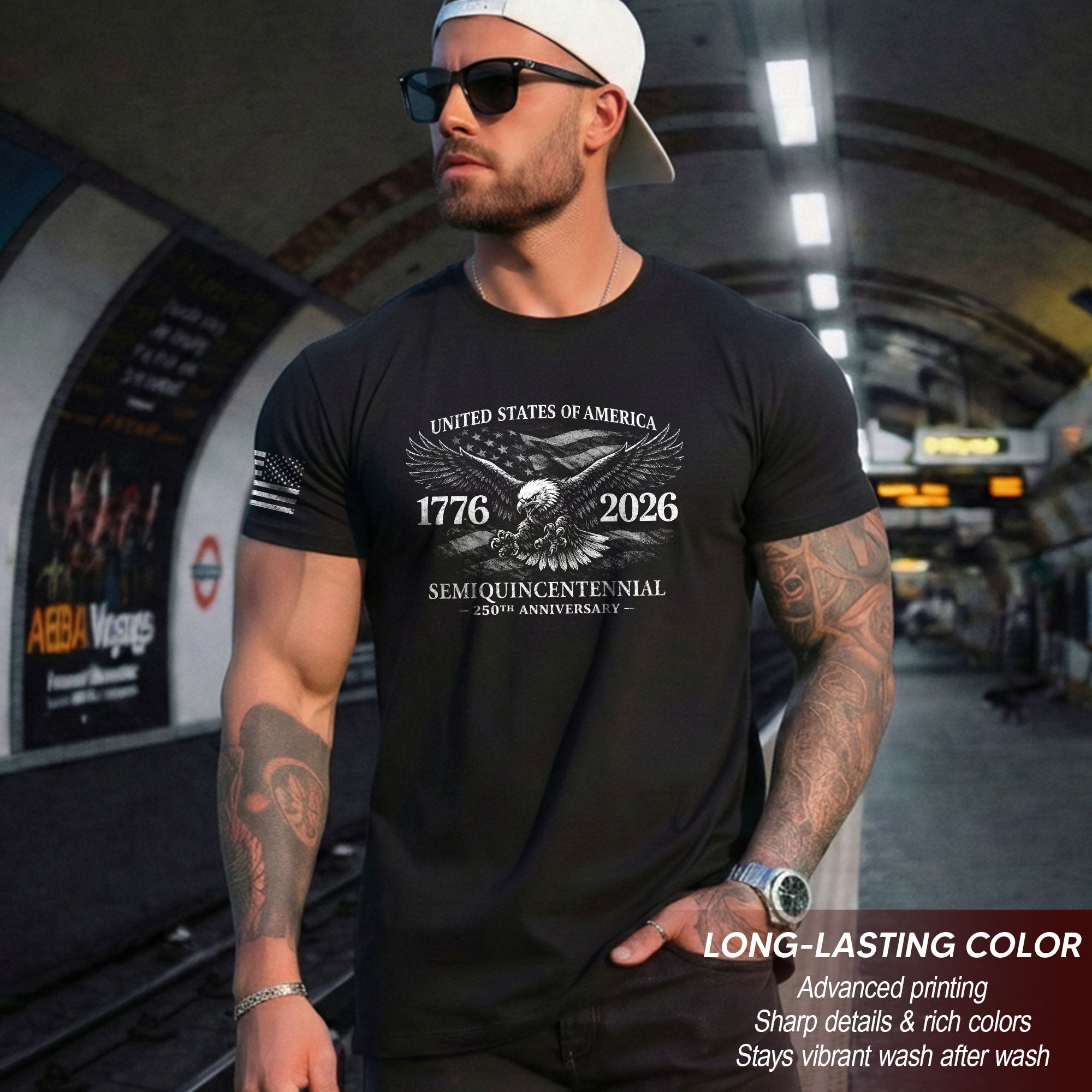 USA 250 Years American Pride Shirt 1776-2026 Eagle USA Patriotic