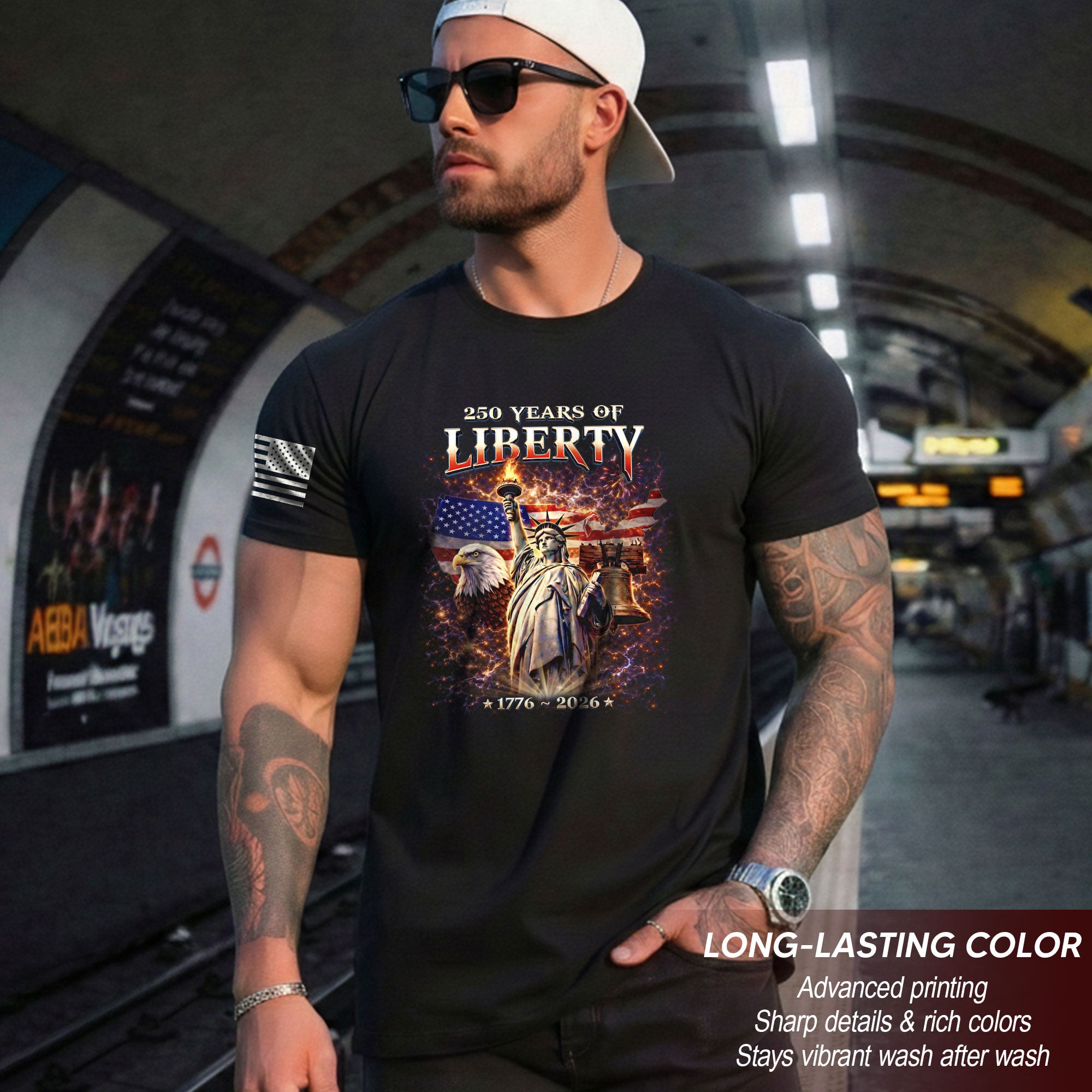 America 250th Anniversary Shirt - 1776-2026 Liberty Bell Tee, 250 Years of Freedom USA Birthday Merchandise
