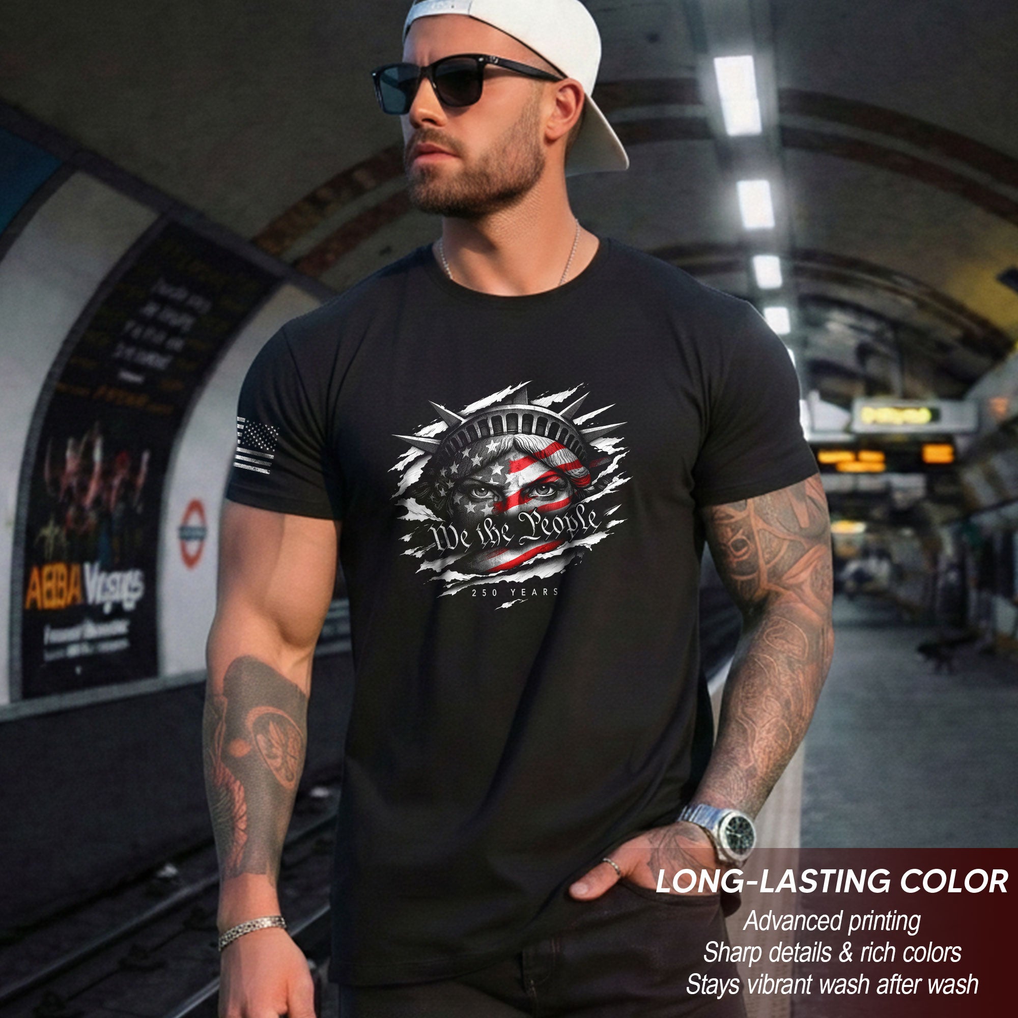 America 250th Anniversary T-Shirt - 250 Years 1776-2026 We The People Patriotic Tee