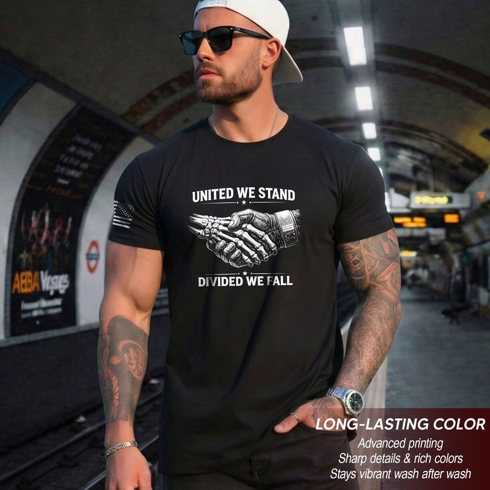 America 250th Anniversary Shirt - United We Stand Divided We Fall T-Shirt, 1776-2026 250 Years Patriotic Unity Tee