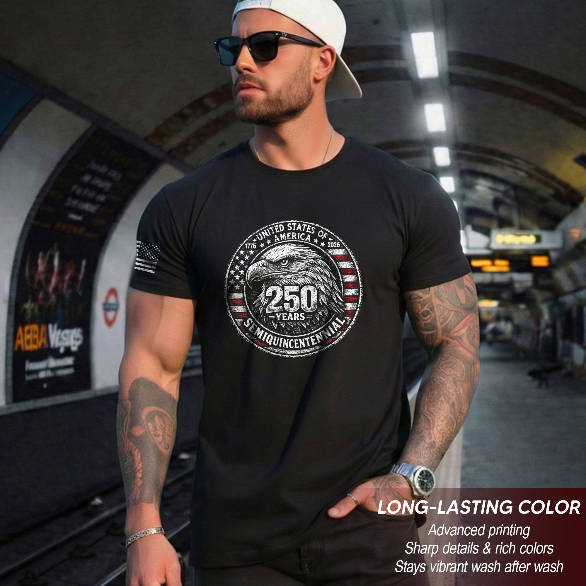 America 250th Anniversary T-Shirt 1776-2026 – Bald Eagle Independence Tribute Tee