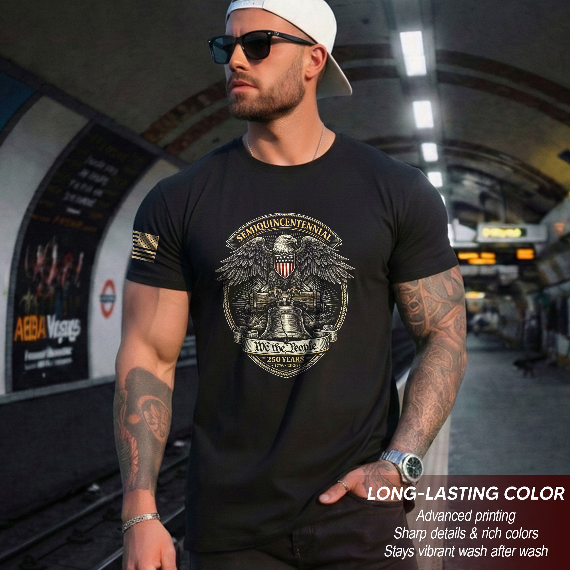 America 250th Anniversary T-Shirt (1776-2026) – We The People, Liberty Bell & Eagle Patriotic Tee