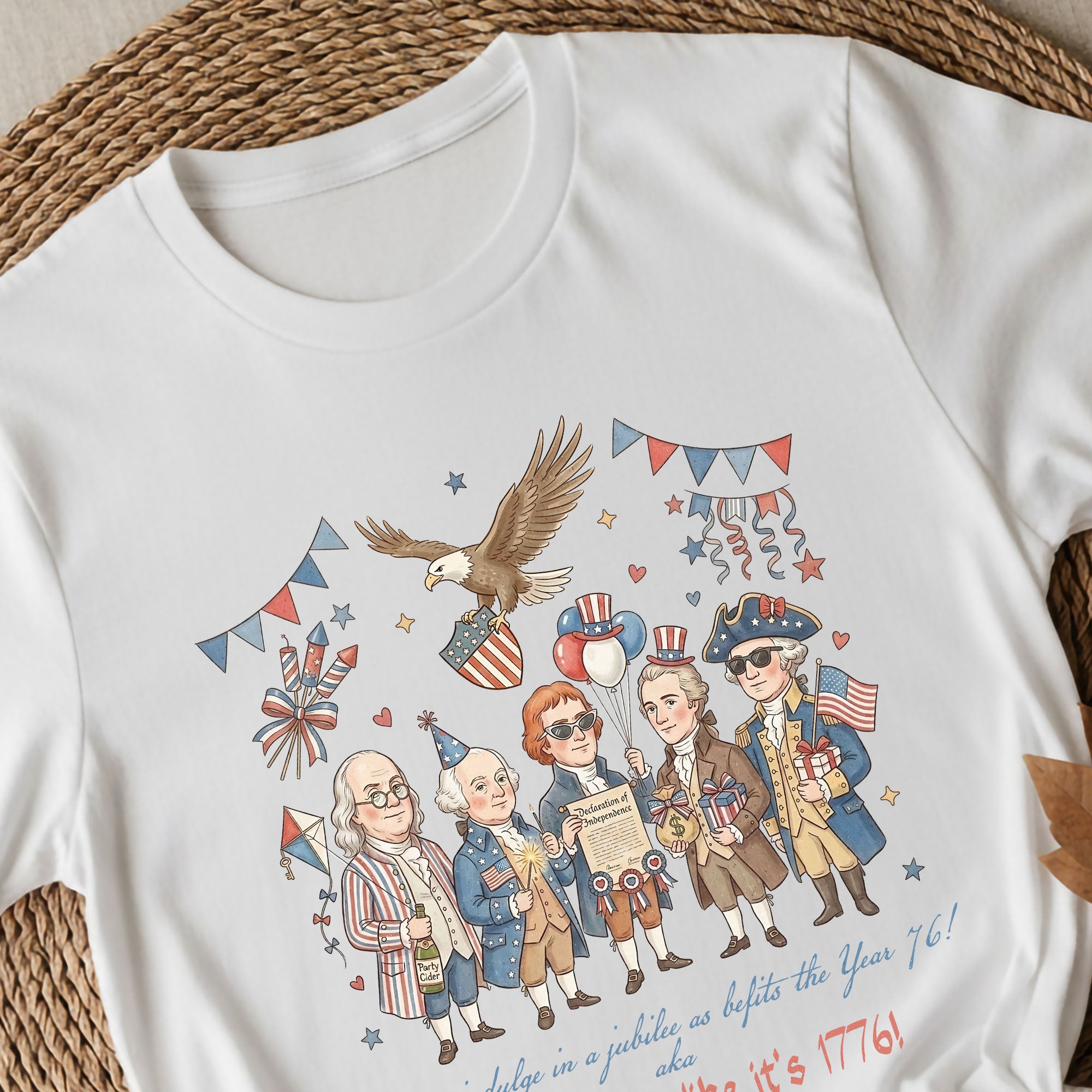 Funny Founding Fathers 1776 Party Shirt Patriotic Eagle Vintage America 250 Years