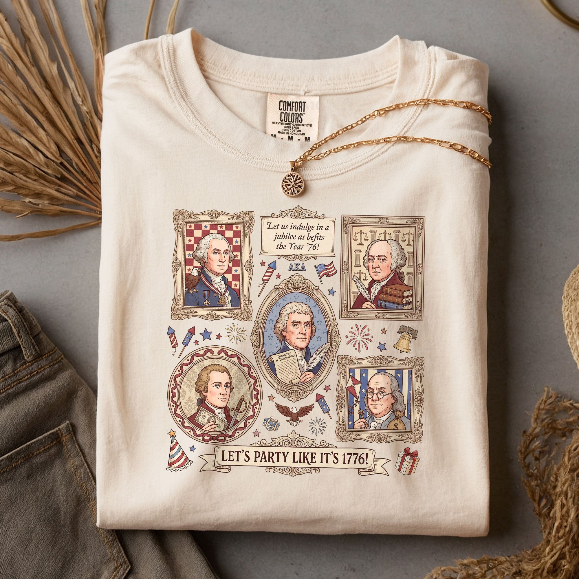250th Anniversary 1776 Founding Fathers Shirt Patriotic American History
