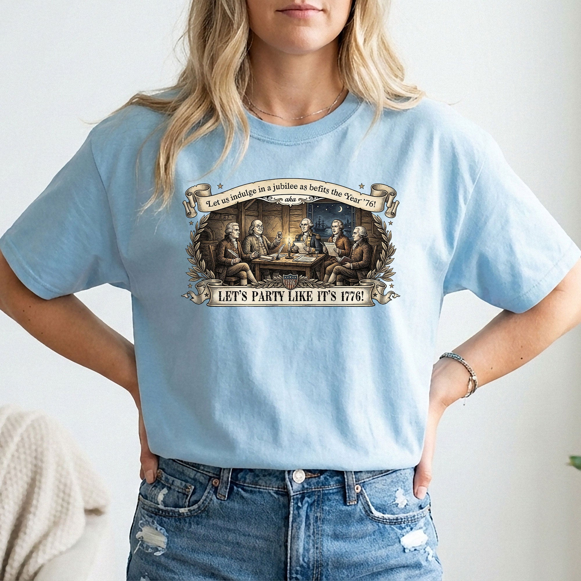 Patriotic Founding Fathers Shirt 1776 Vintage American History Party