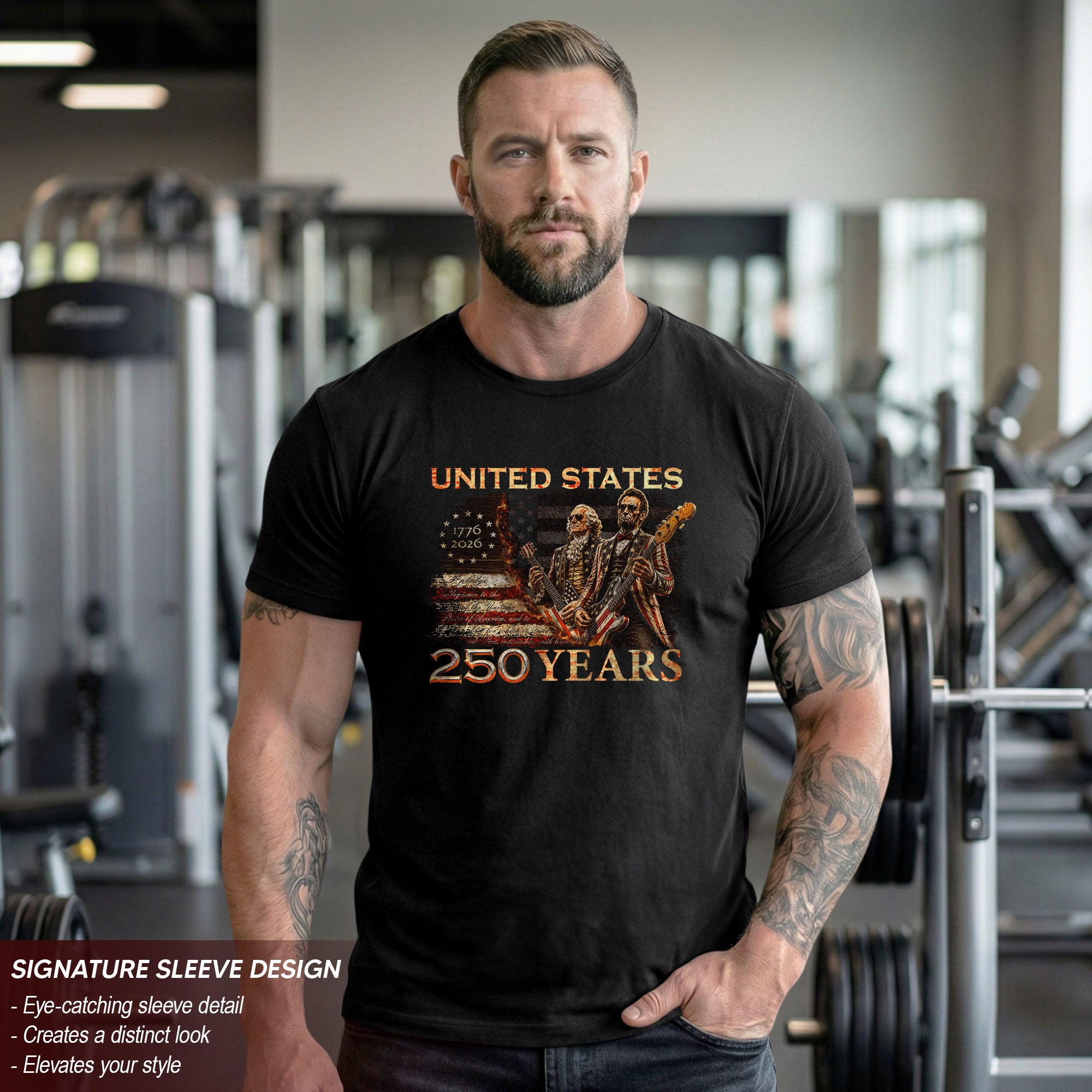 Unisex 1776-2026 Presidents T Shirt - Lincoln Washington Patriotic Summer Graphic Tee - Rust Field Wear