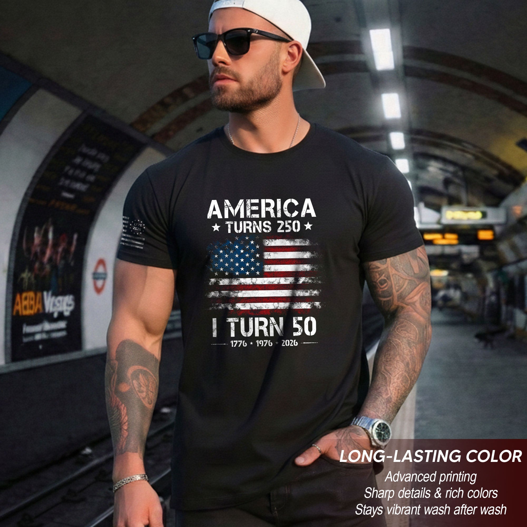 1976 Limited Edition 50th Birthday T-Shirt - Celebrating 250 Years of History 1776-2026