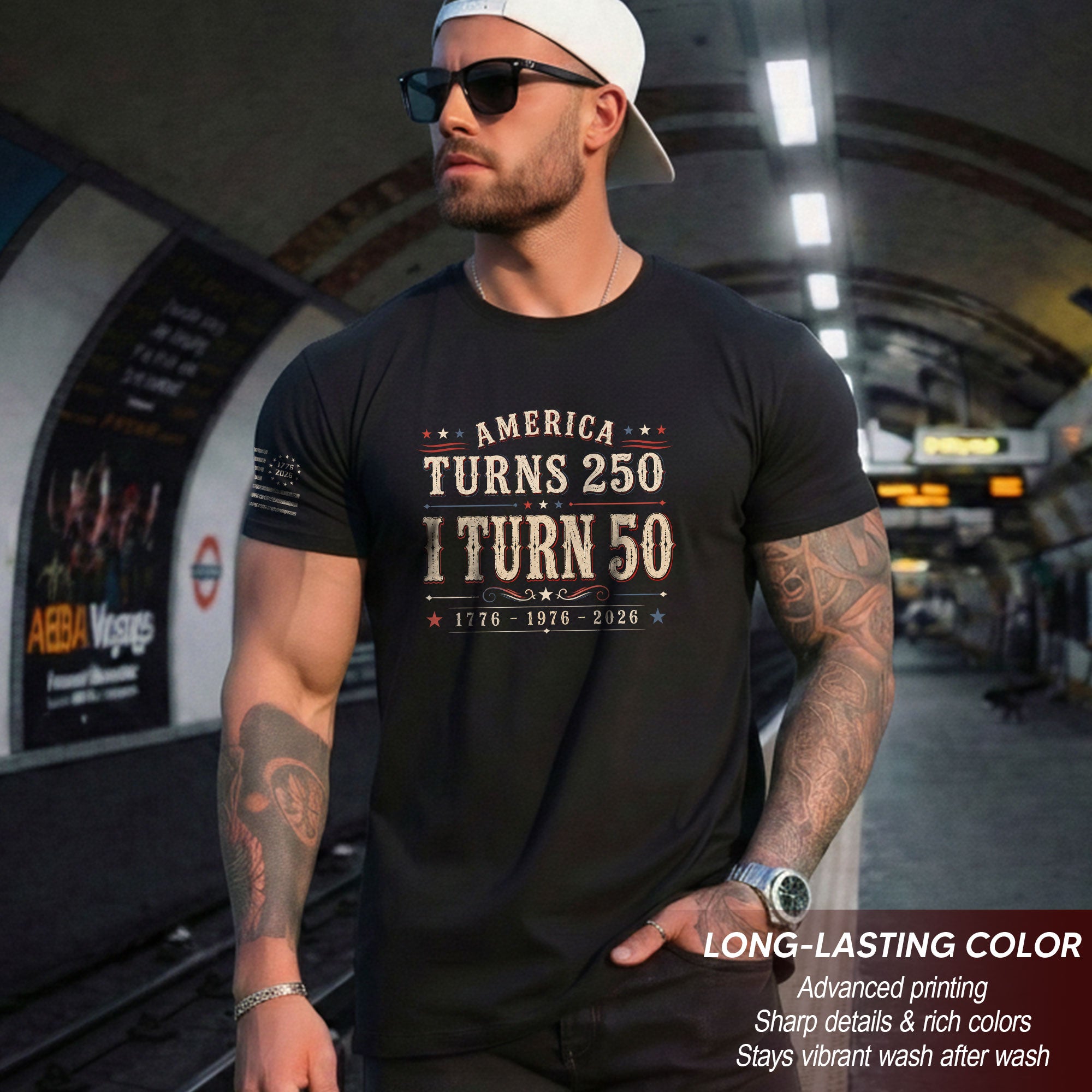 Classic 1976 Milestone Tee - Marking A Grand 250 Year National Legacy 1776-2026 Apparel