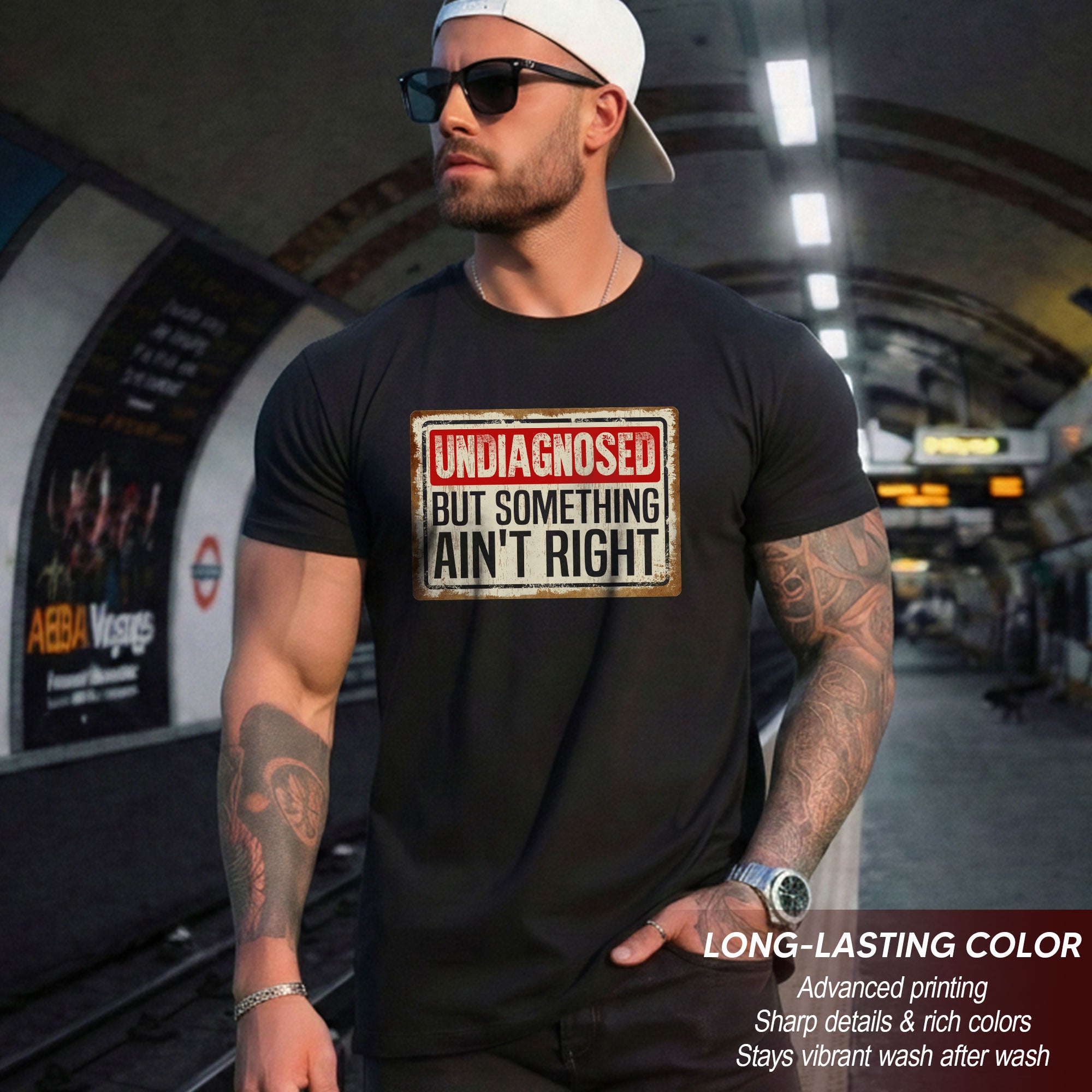 Funny Chronic Illness Shirt - "Undiagnosed But Something Ain't Right" Tee For Awareness