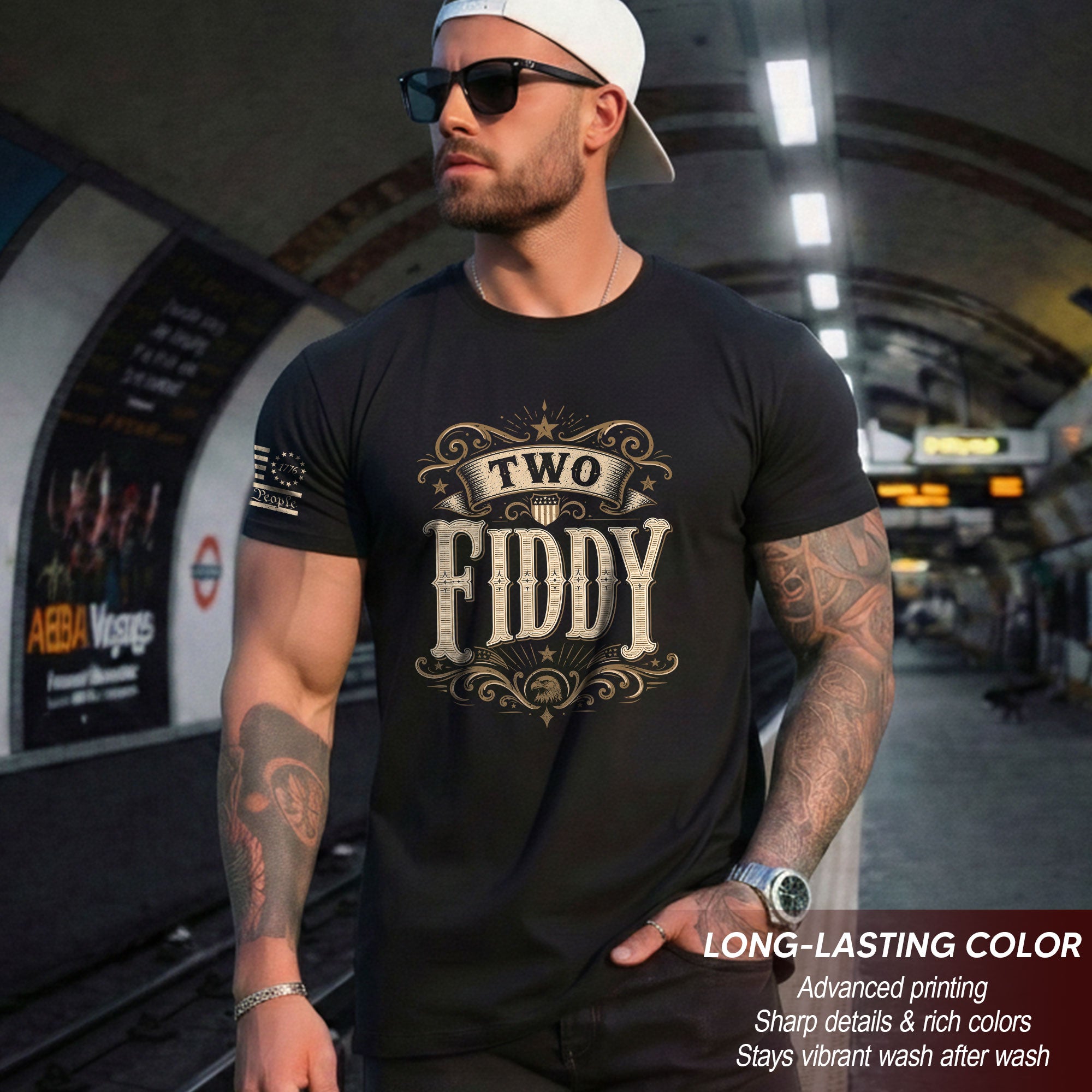 American Legacy 250th Anniversary Tee - Classic Two Fiddy Heritage Graphic Cotton Apparel