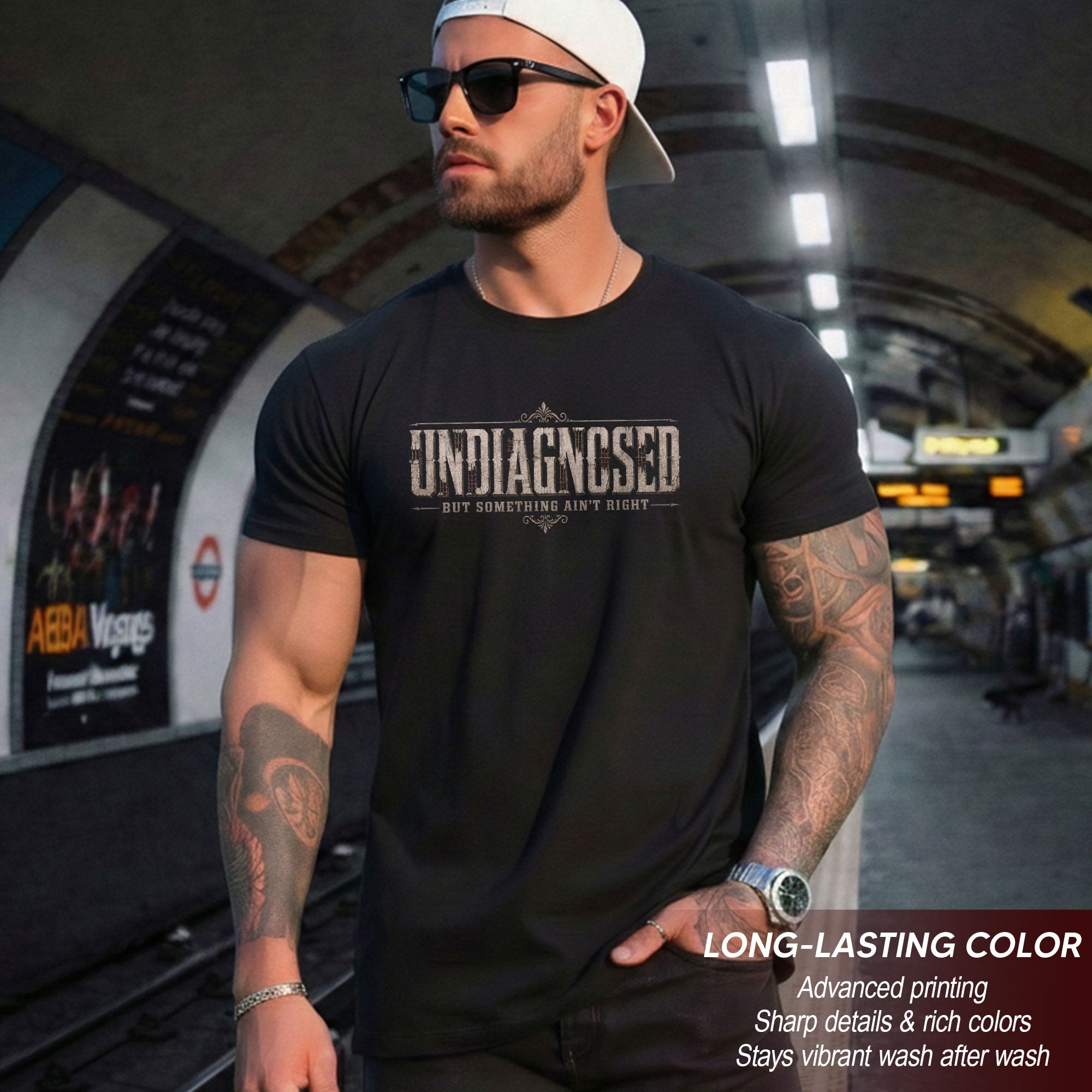 Undiagnosed But Something Ain't Right Vintage Style Graphic T-Shirt Casual Unisex Top