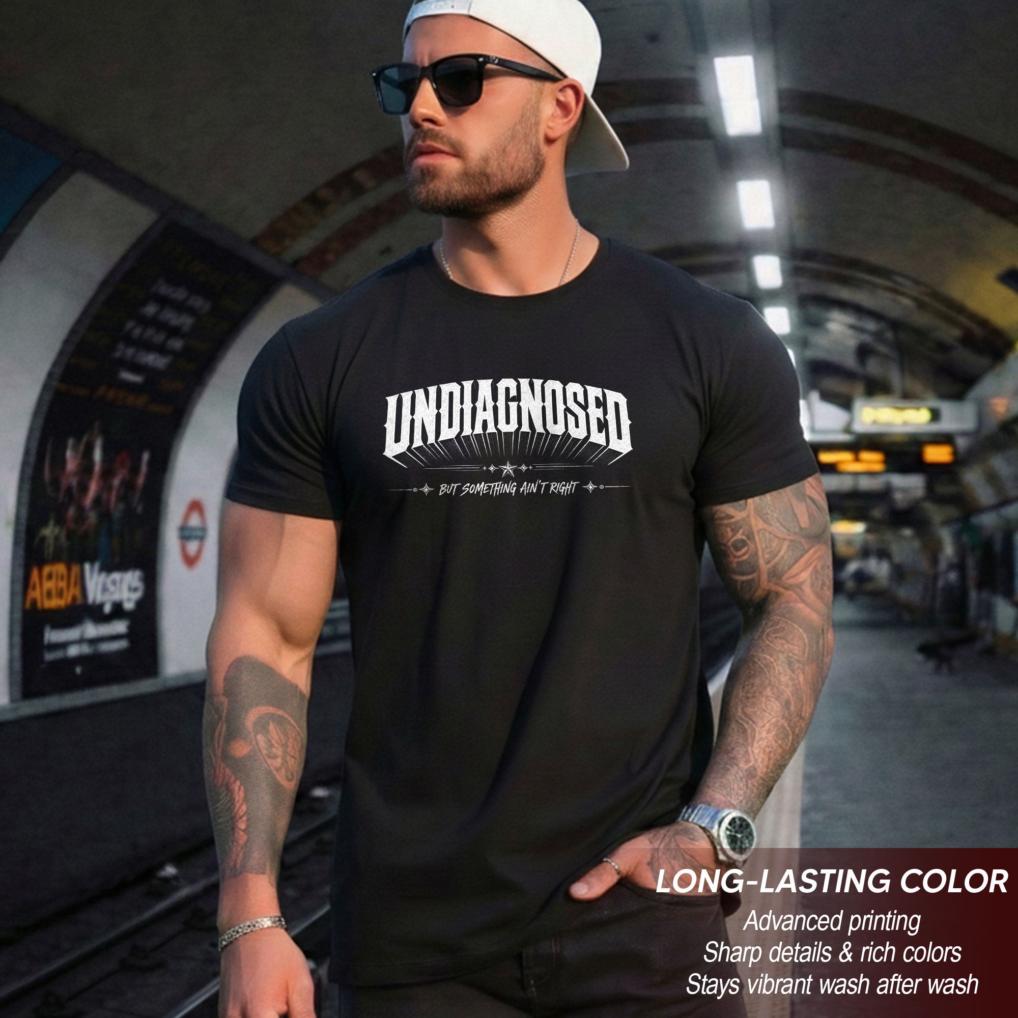 Classic Slogan Tee Undiagnosed But Something Ain't Right Casual Daily Wear Unisex Shirt