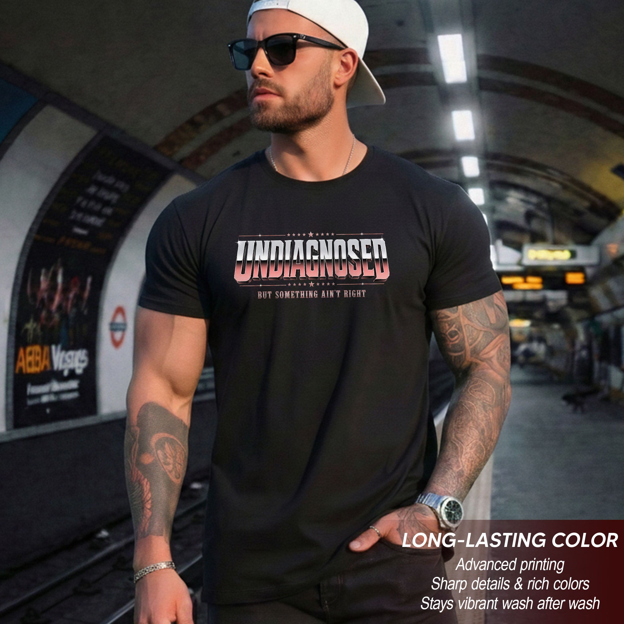 Undiagnosed But Something Ain't Right Funny Sarcastic Humor Graphic T-Shirt for Adults