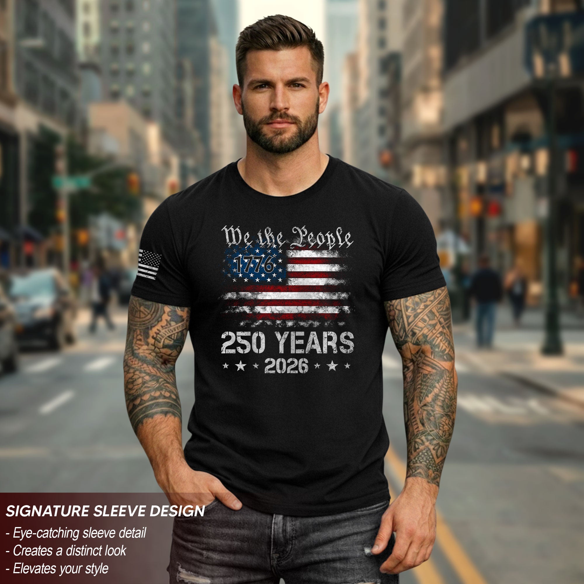 We The People 250 Years Shirt – USA Flag Independence 1776–2026 Tee