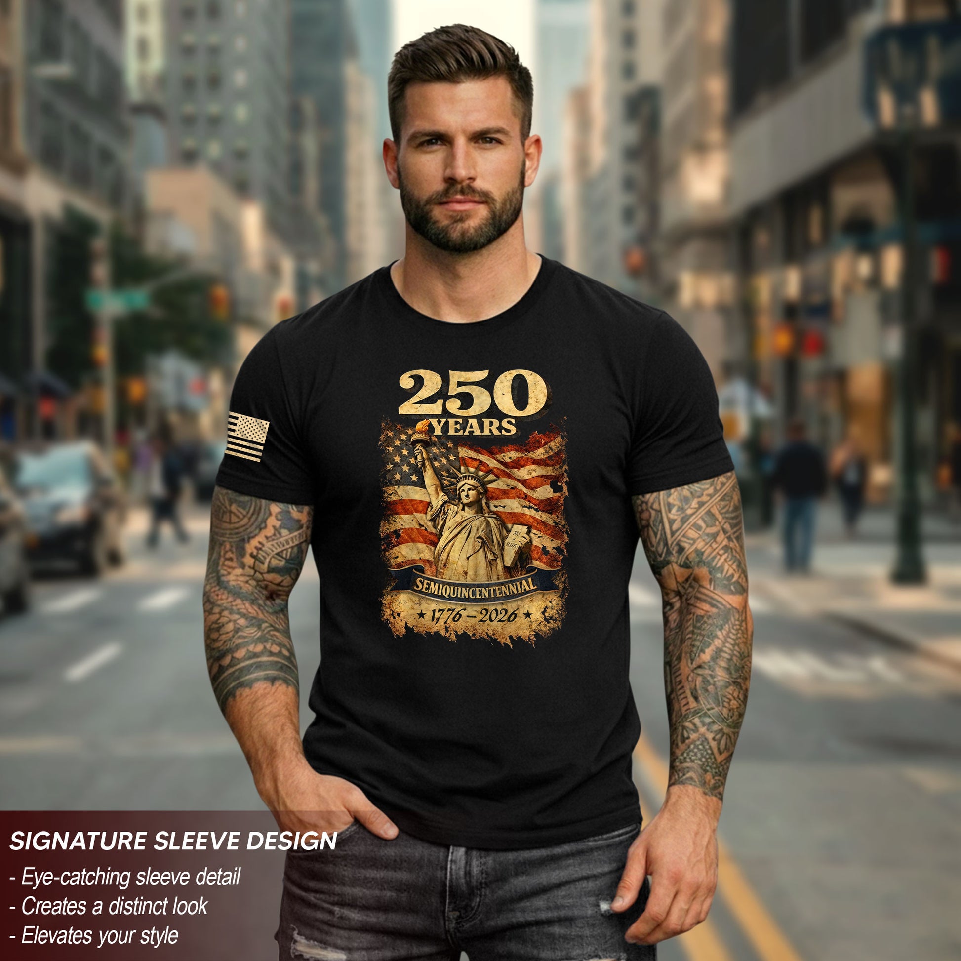 USA 250th Anniversary 250 Years Shirt 1776-2026 Patriotic - Rust Field Wear