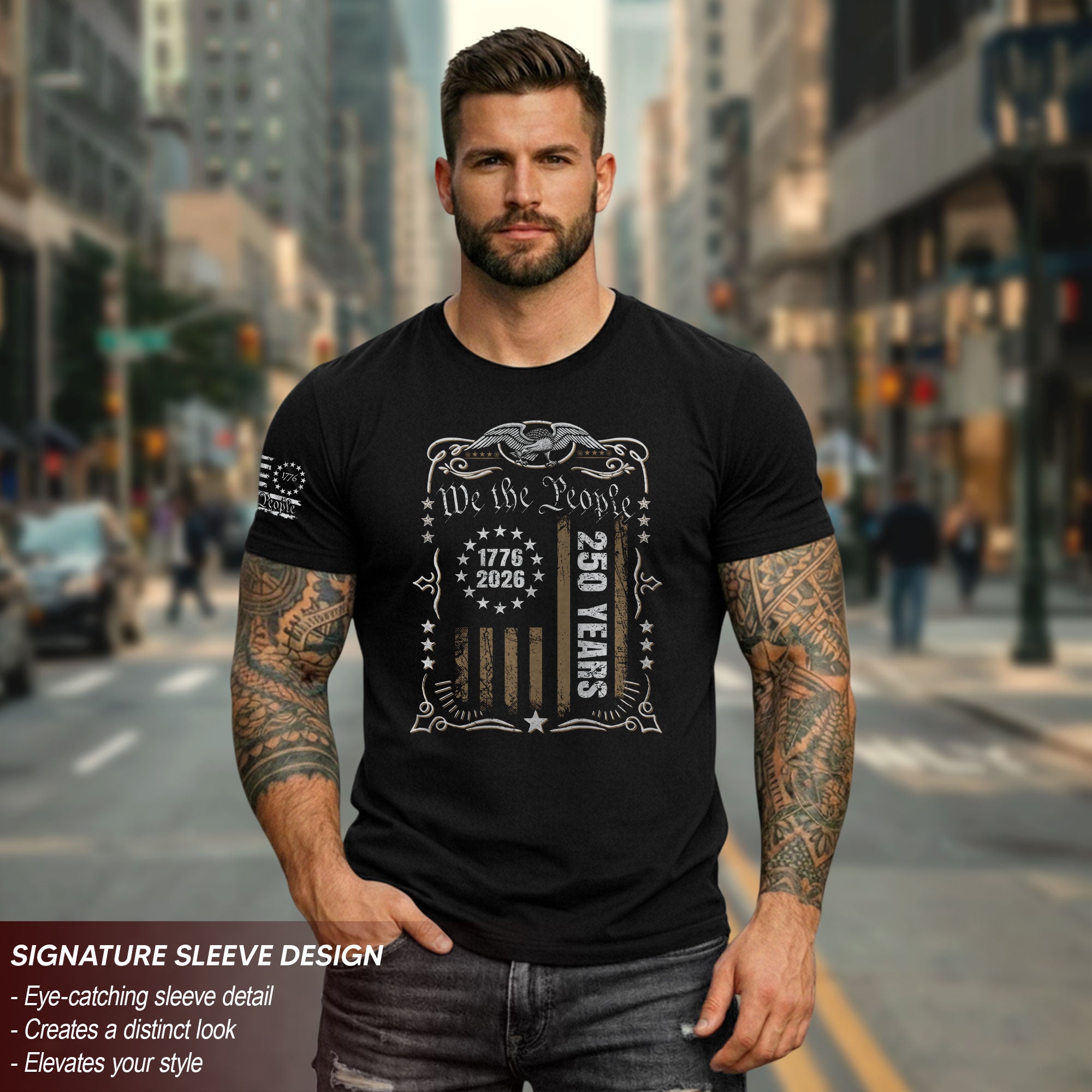USA 250th Anniversary Shirt 1776-2026 We The People Patriotic Heritage American