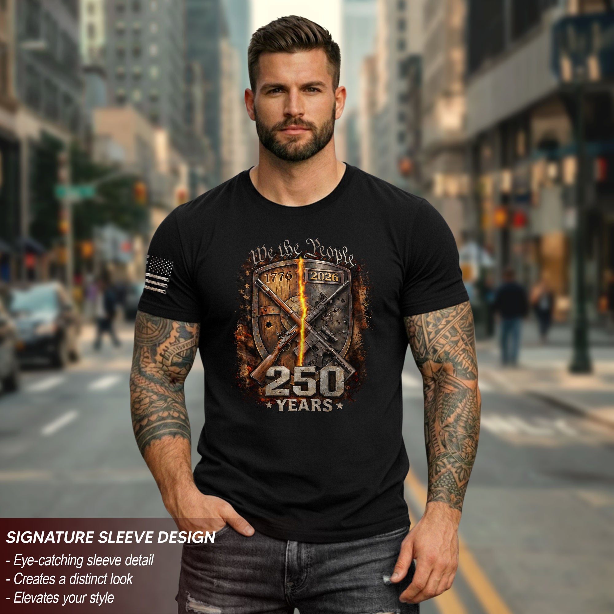 USA 250th Anniversary Semiquincentennial 250 Years Shirt 1776-2026 Forged in Liberty We The People Mental Strength Patriotic