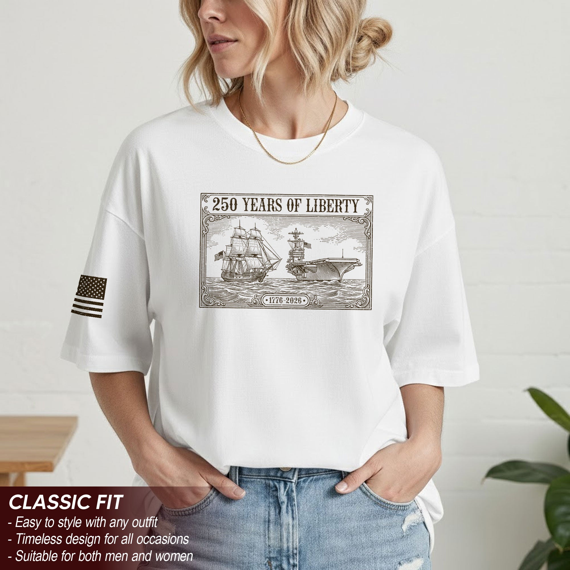 USA 250 Years Independence Shirt 1776–2026 Patriotic Freedom Celebration Shirt