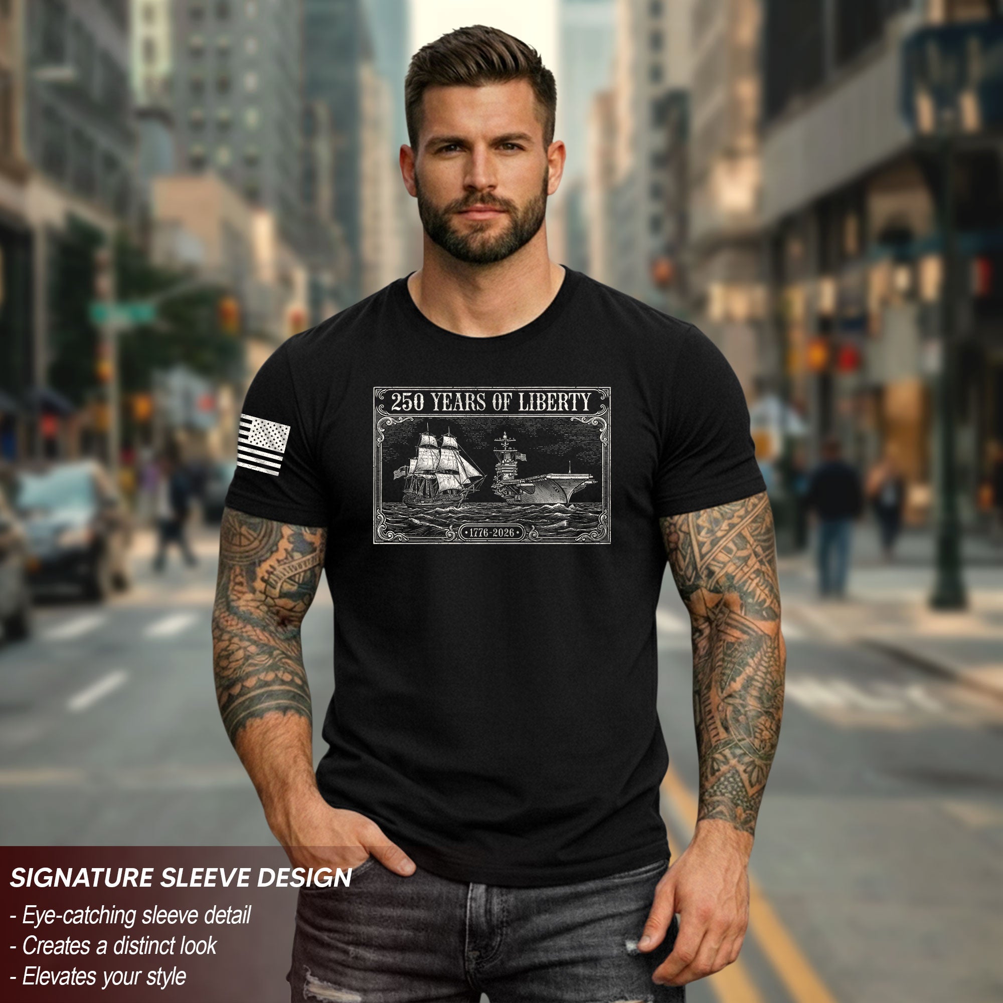 American 250th Anniversary Shirt Patriotic Freedom Legacy Since 1776