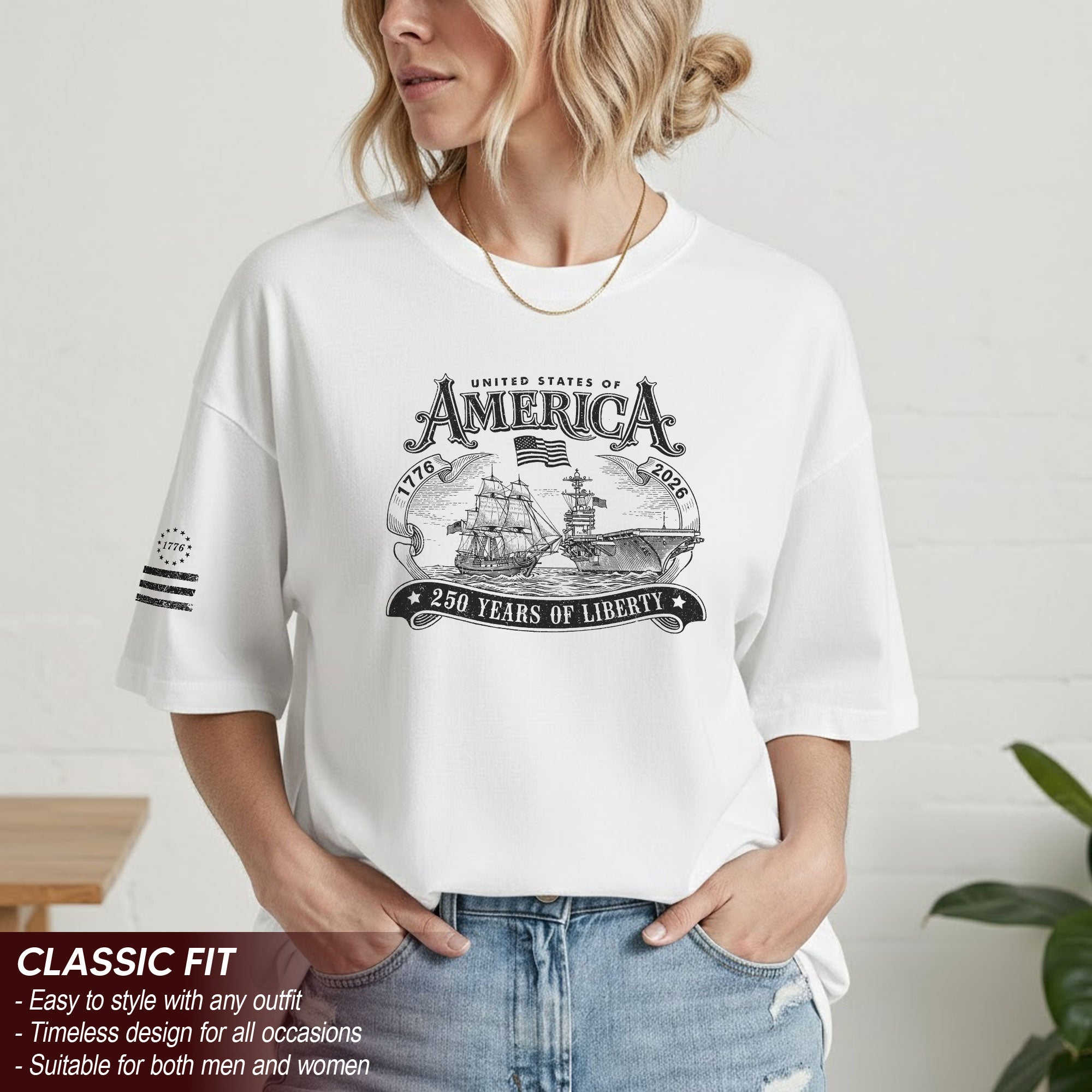 1776–2026 USA Semiquincentennial Freedom Heritage Patriotic Shirt