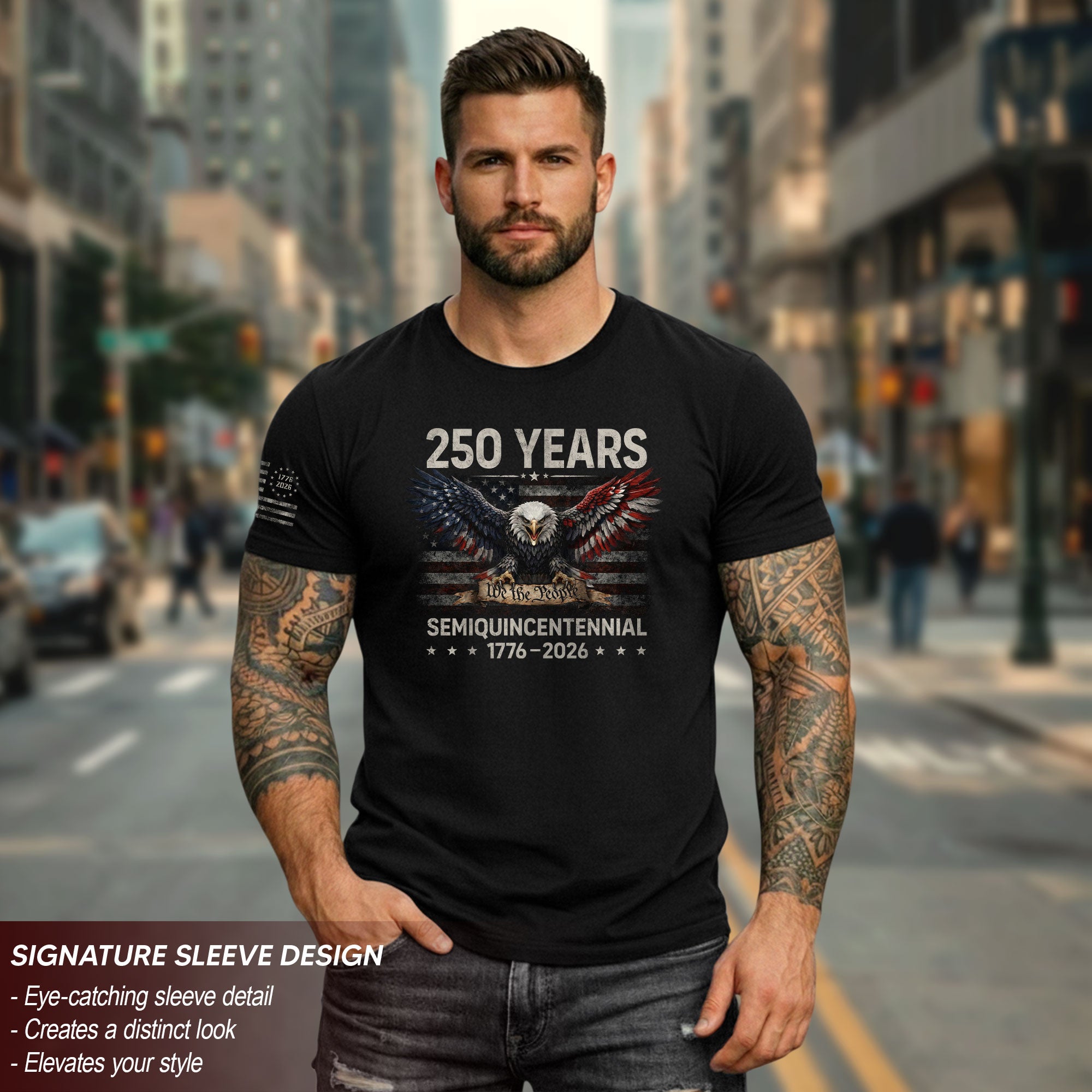 USA 1776–2026 250th Anniversary Shirt, Semiquincentennial Eagle Spirit of Freedom