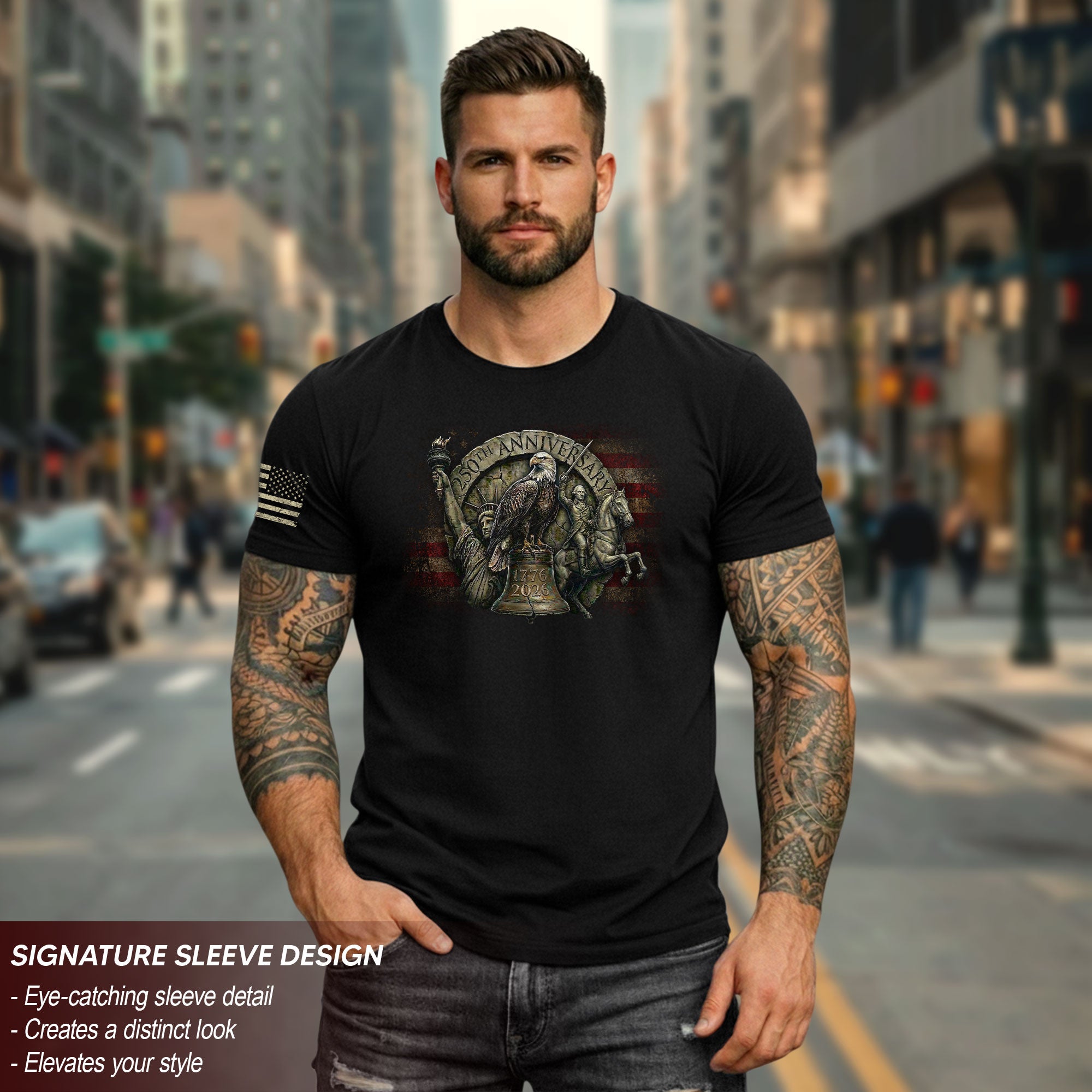 USA 250th Anniversary Eagle Shirt 1776–2026 Patriotic Freedom Heritage Tee
