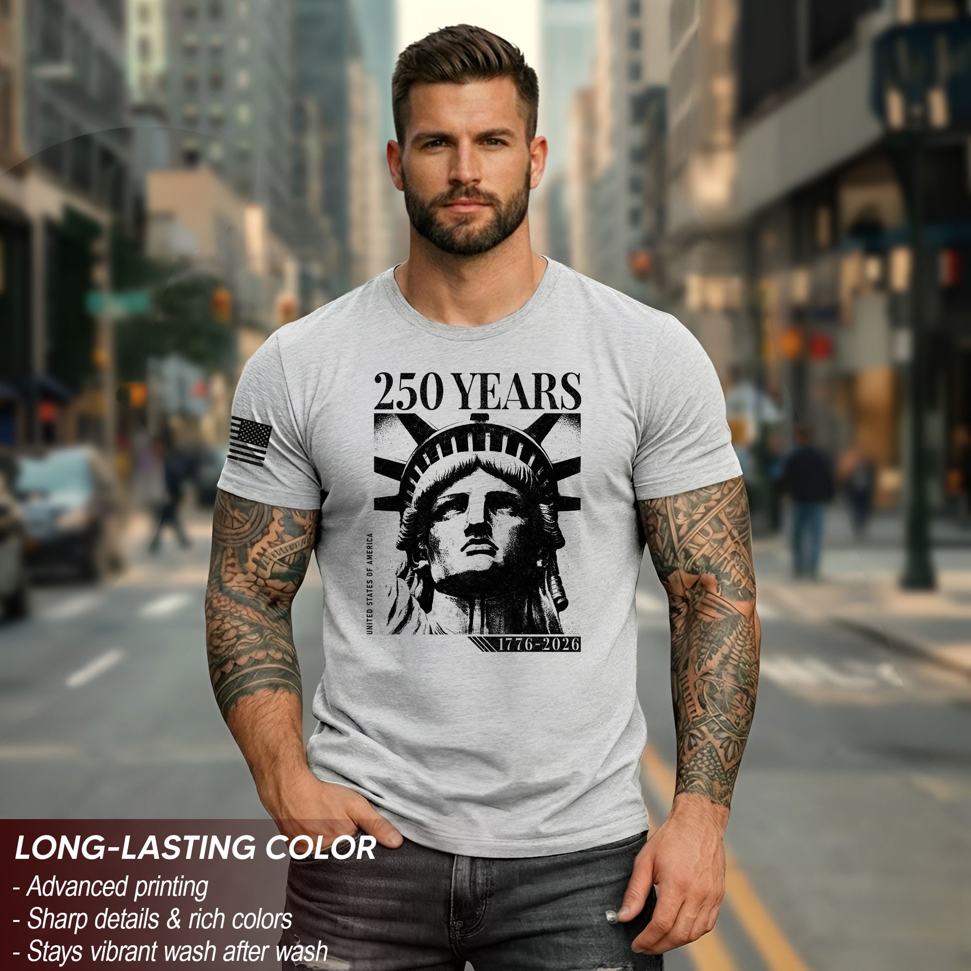 United States 250 Years Heritage Shirt 1776–2026 Freedom Commemorative