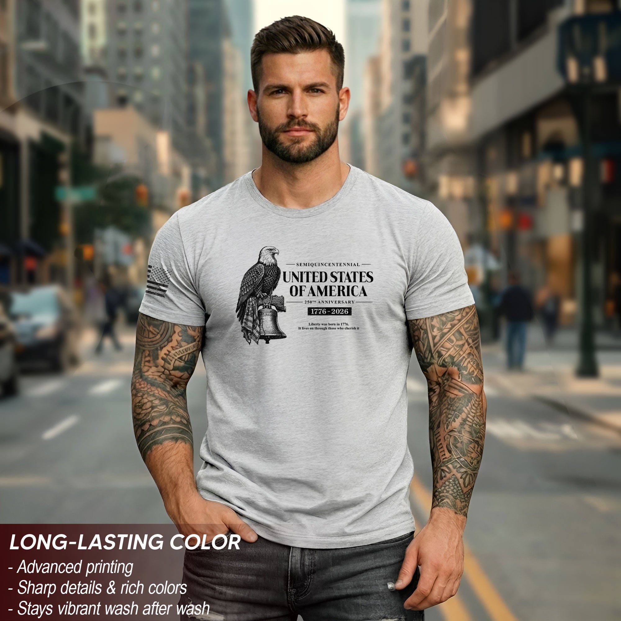 Semiquincentennial 1776–2026 America Heritage Independence Shirt