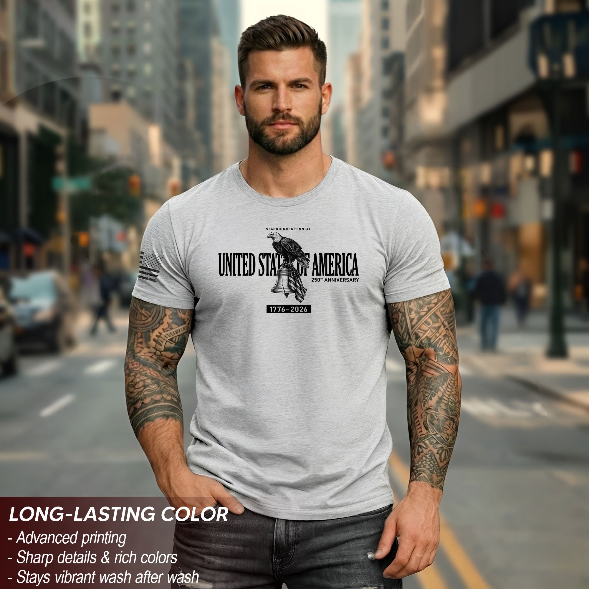 America 250th Milestone Shirt 1776–2026 Patriotic Heritage Apparel