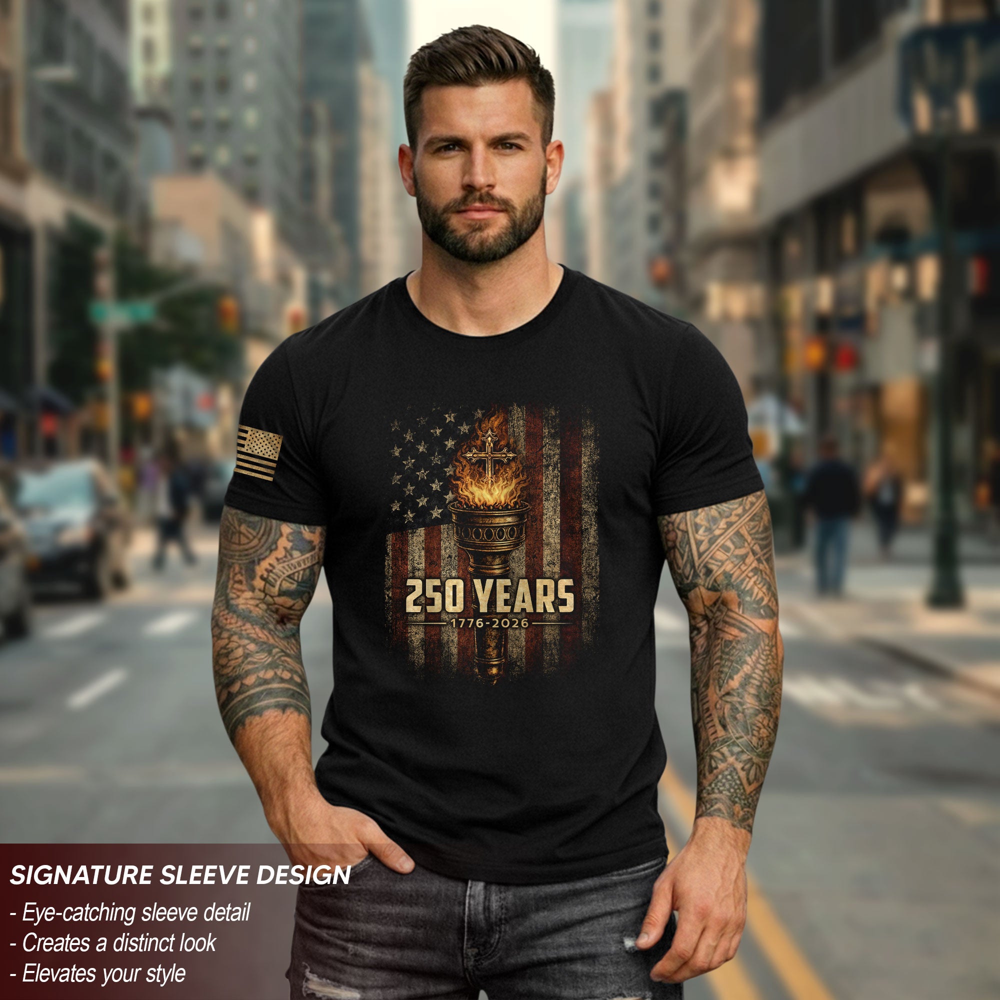 Christian Heritage USA Shirt 250th Independence Celebration Since 1776