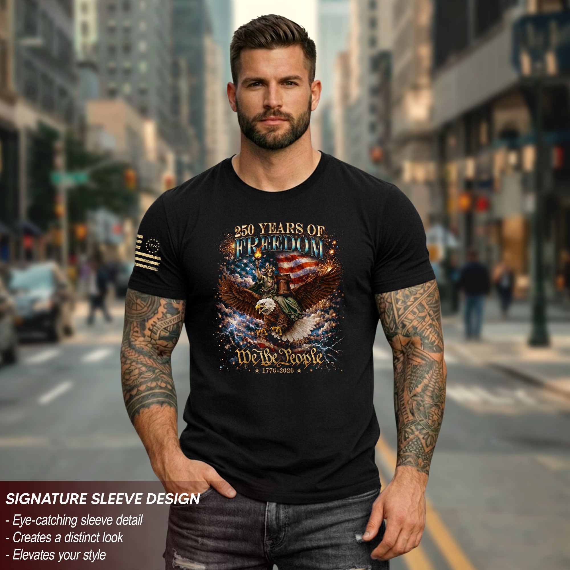 250 Years Of Freedom Shirt - 1776-2026 We The People 250th Anniversary USA Shirt & Merchandise Bootleg Tee