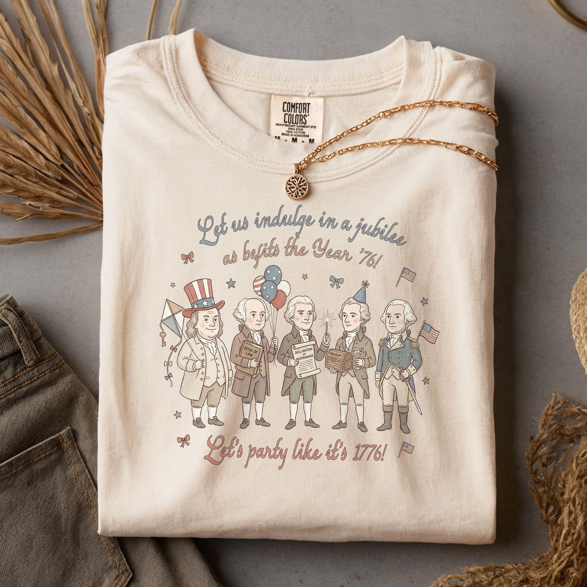 Funny Founding Fathers Shirt Let's Party Like It's 1776 Patriotic 250 Years