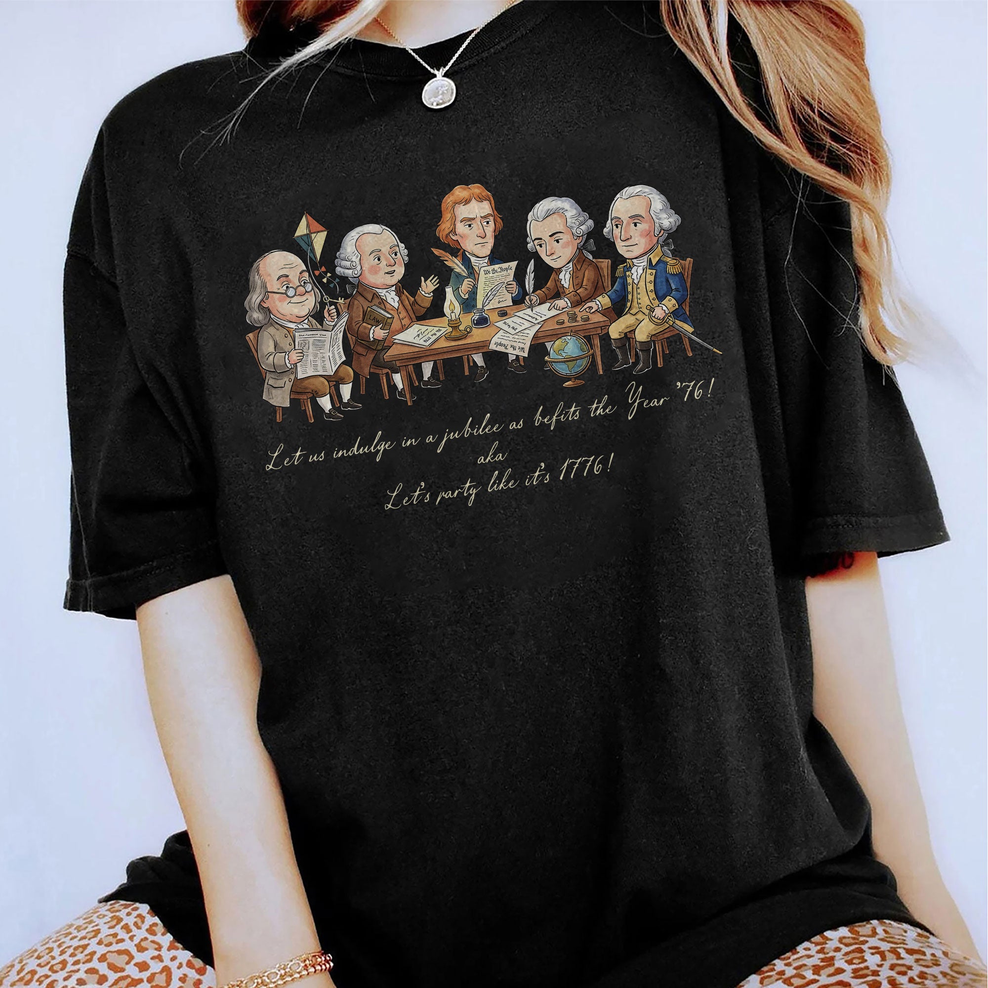Funny 1776 Founding Fathers Shirt Patriotic Vintage 250th Anniversary