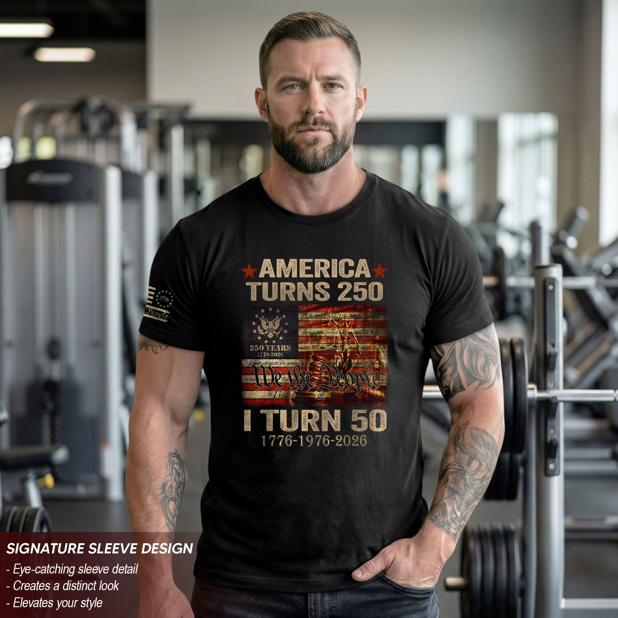 1976 Limited Edition 50th Birthday Shirt Patriotic We The People Graphic Tee 2026