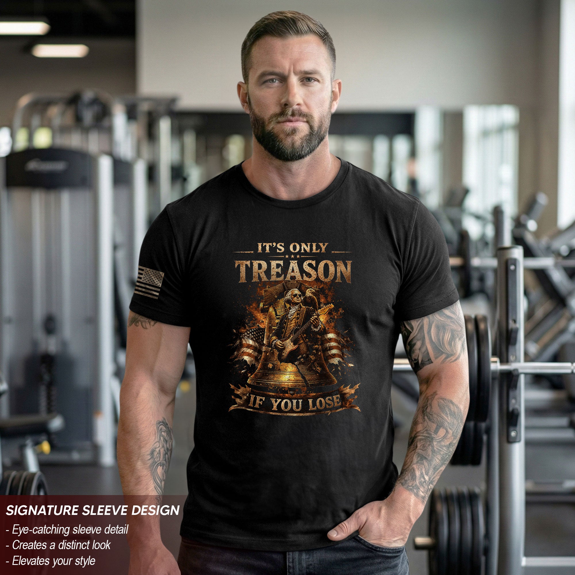 Historical Graphic Apparel - It’s Only Treason If You Lose Liberty Bell Design Tee