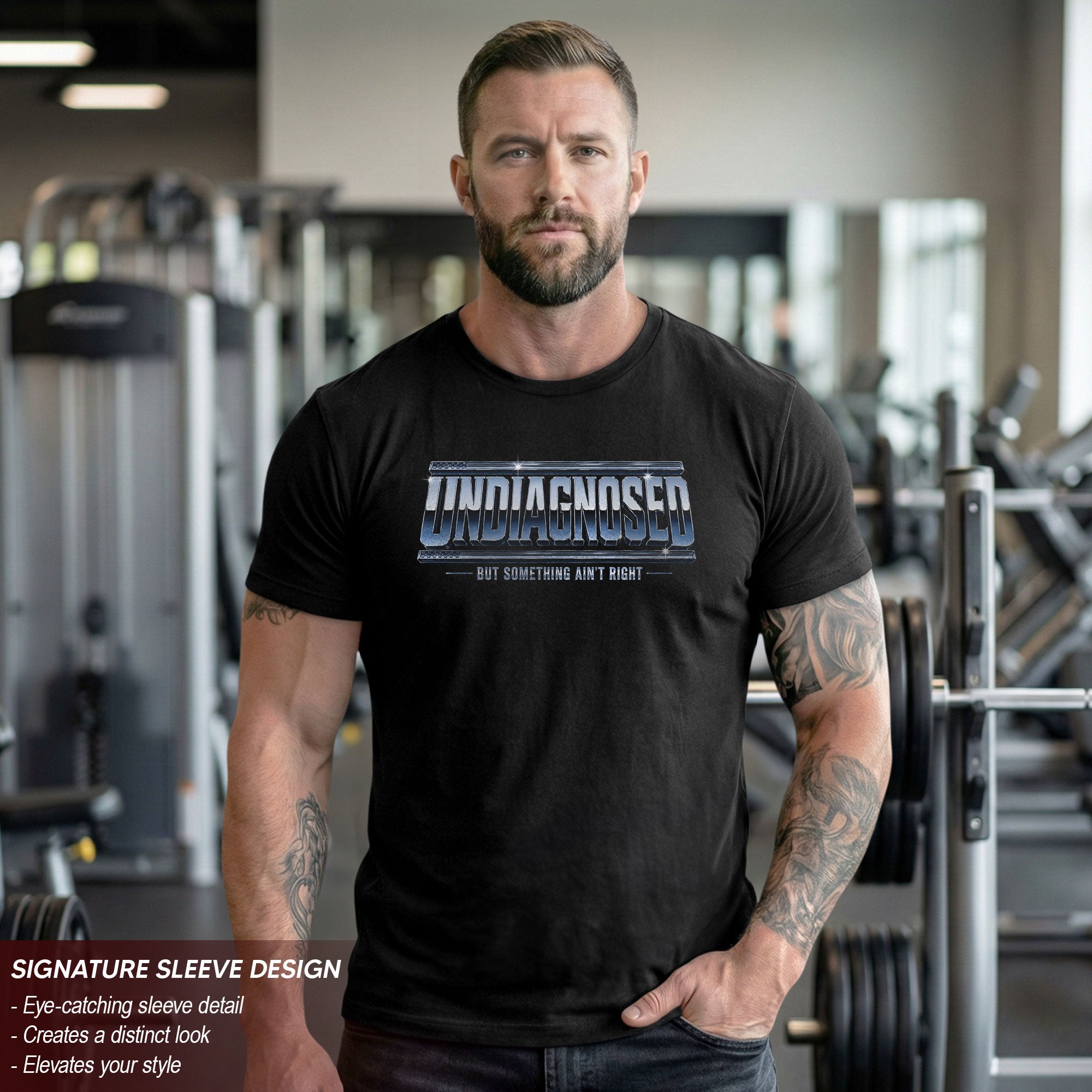 Funny Slogan Graphic Tee Undiagnosed But Something Ain't Right Casual Cotton Shirt