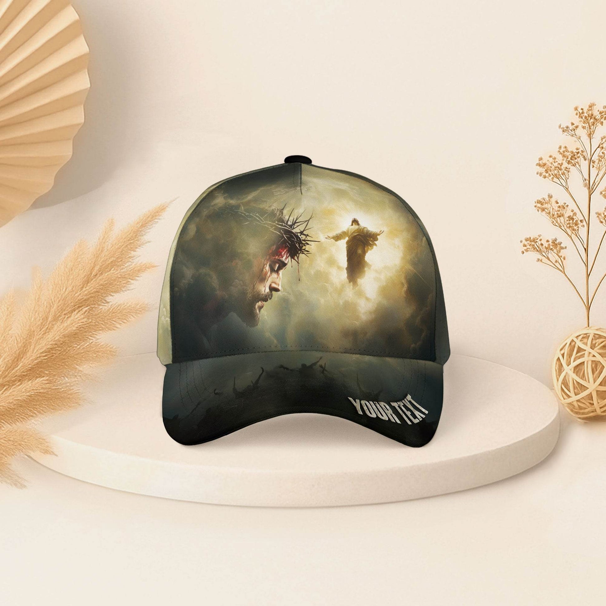 From Crucifixion to Glory – Christian Faith Customized Hat - Rust Field Wear