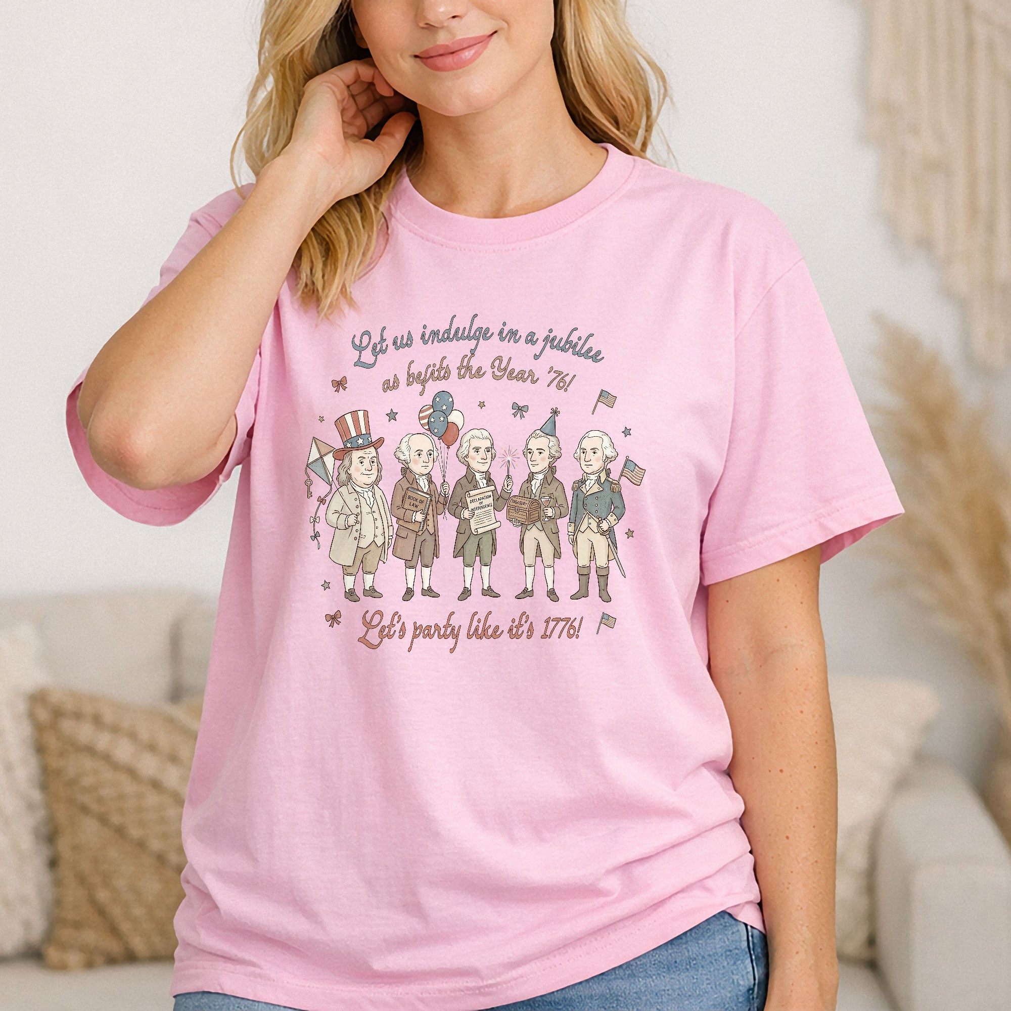 Funny Founding Fathers Shirt Let's Party Like It's 1776 Patriotic 250 Years