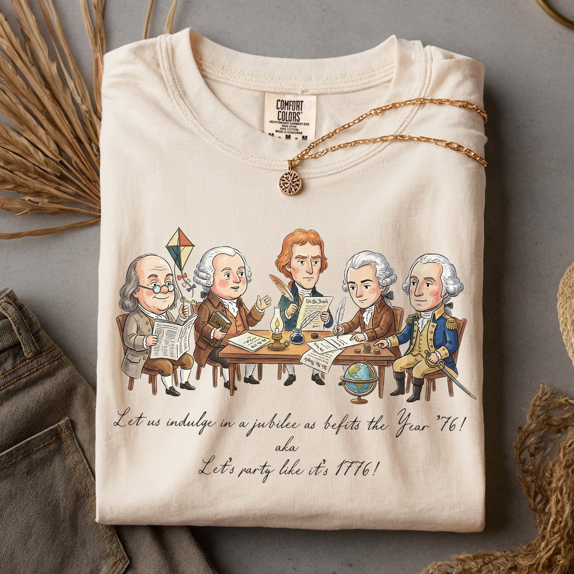 Funny 1776 Founding Fathers Shirt Patriotic Vintage 250th Anniversary