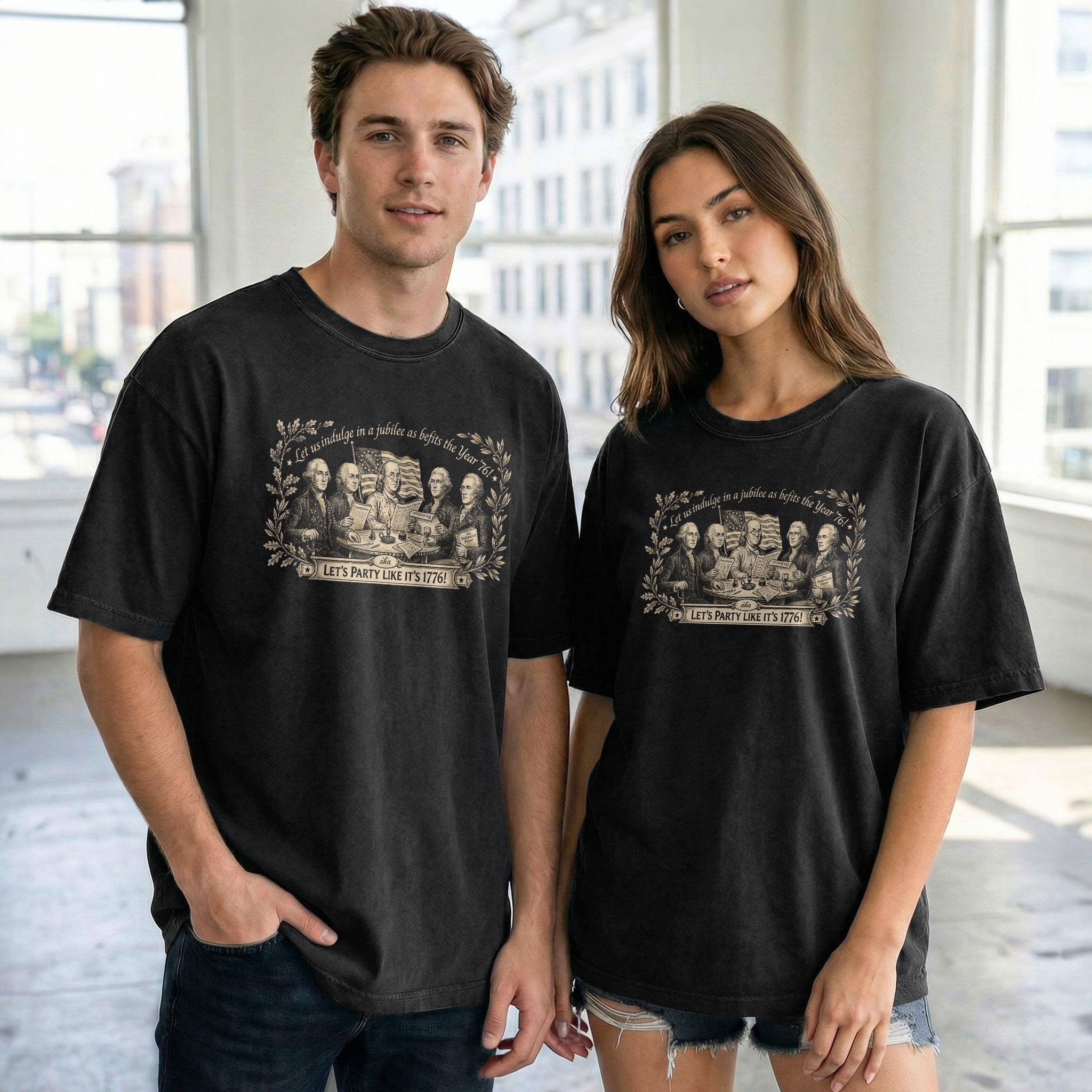 America 250th Anniversary Founding Fathers Vintage Shirt Let’s Party Like It’s 1776