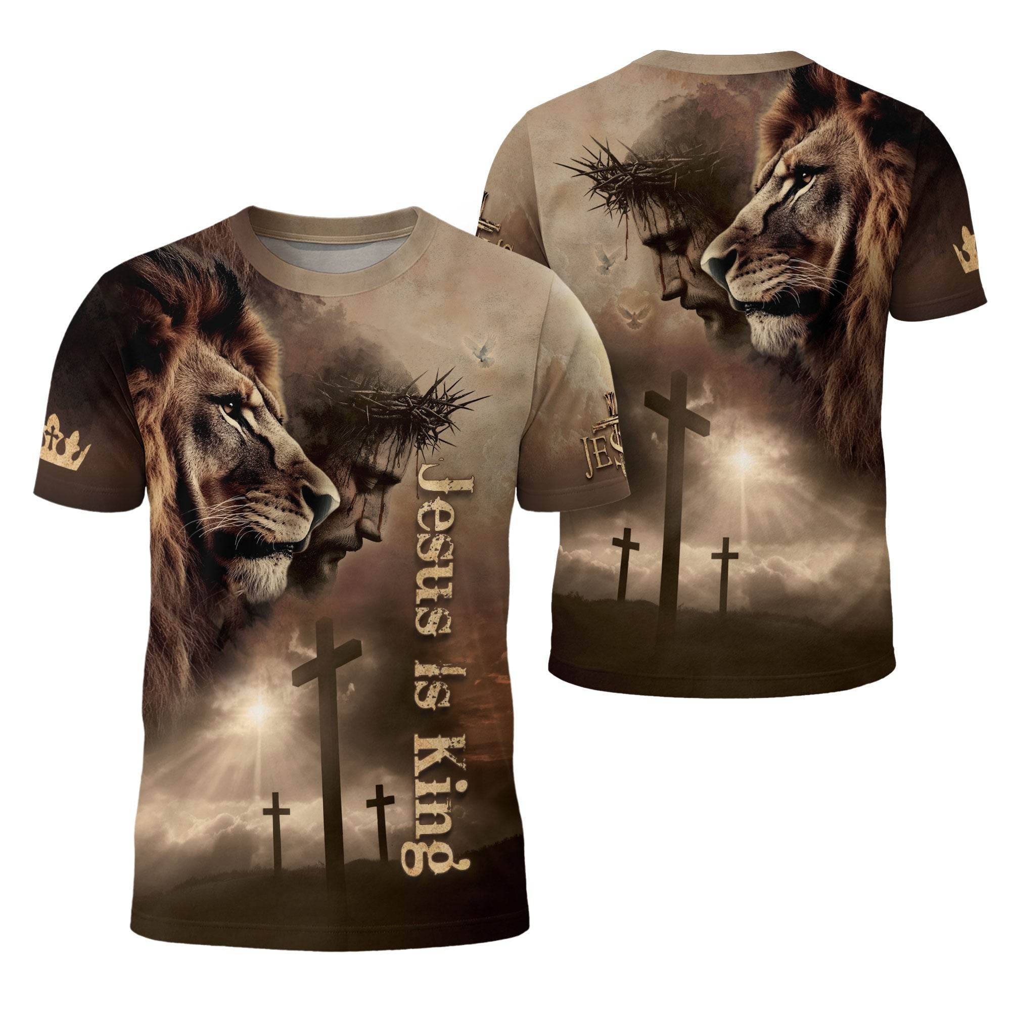 Jesus Is King Shirt – Bold Christian Graphic Tee - Rust Field Wear
