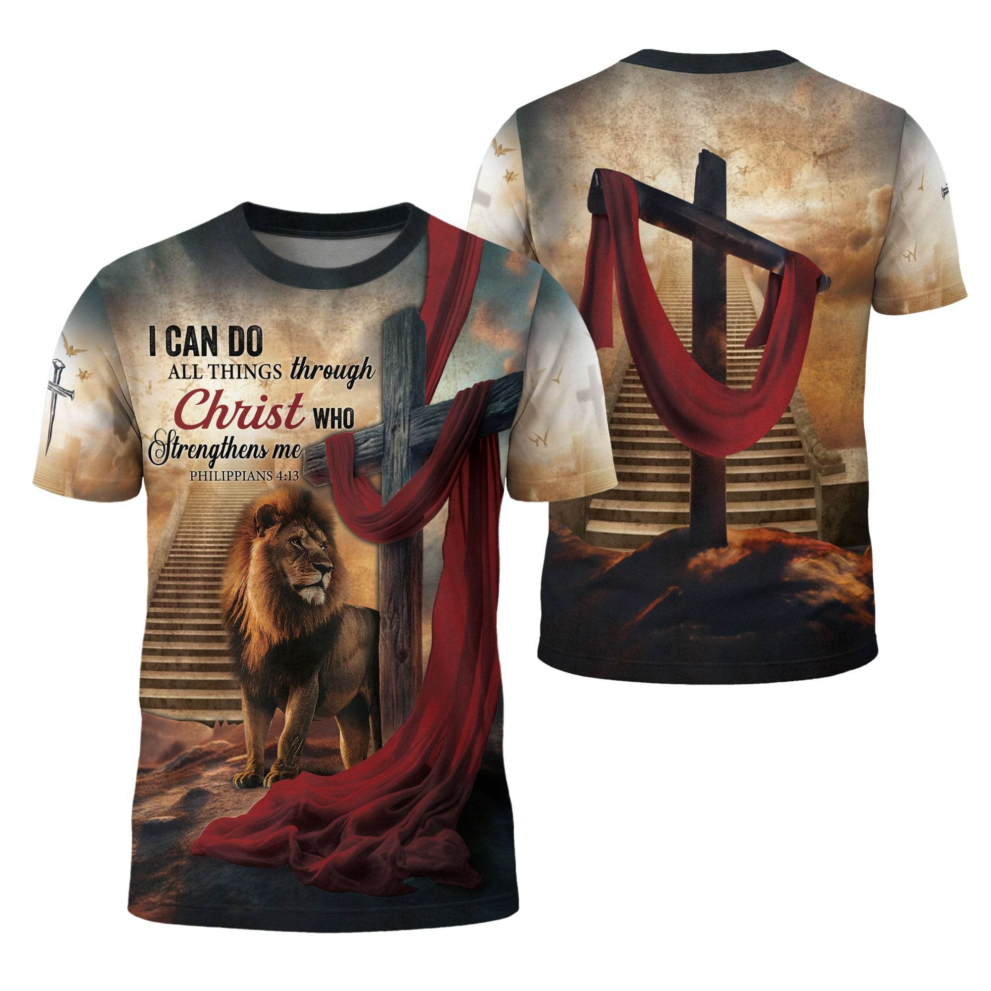 I Can Do All Things Through Christ Philippians 4:13 T-Shirt - Rust Field Wear